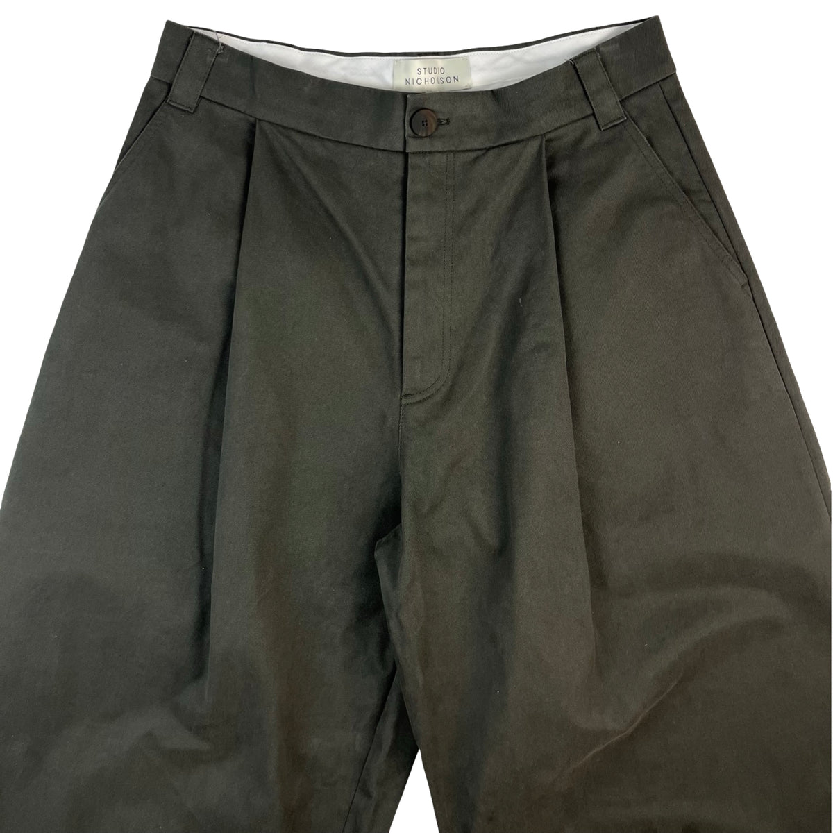 Studio Nicholson Sorte Pleated Pants