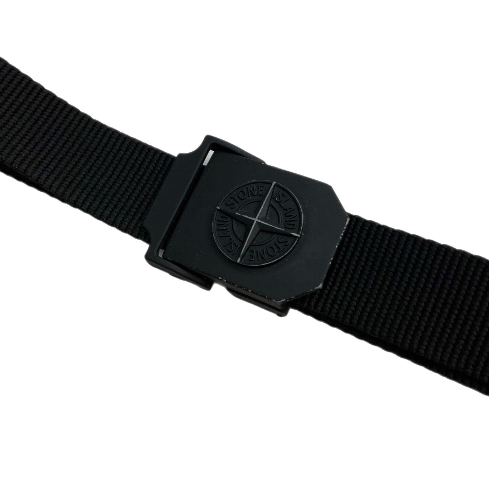 Stone Island Logo Strap Belt Black