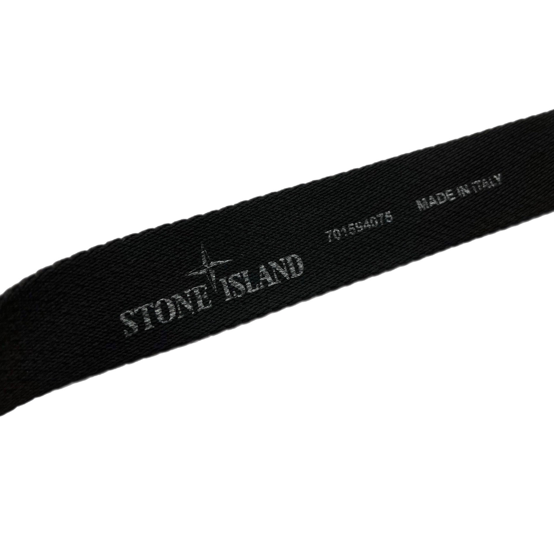 Stone Island Logo Strap Belt Black