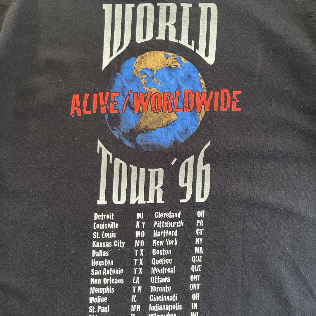 1996 Kiss Alive/Worldwide USA Tour T-Shirt