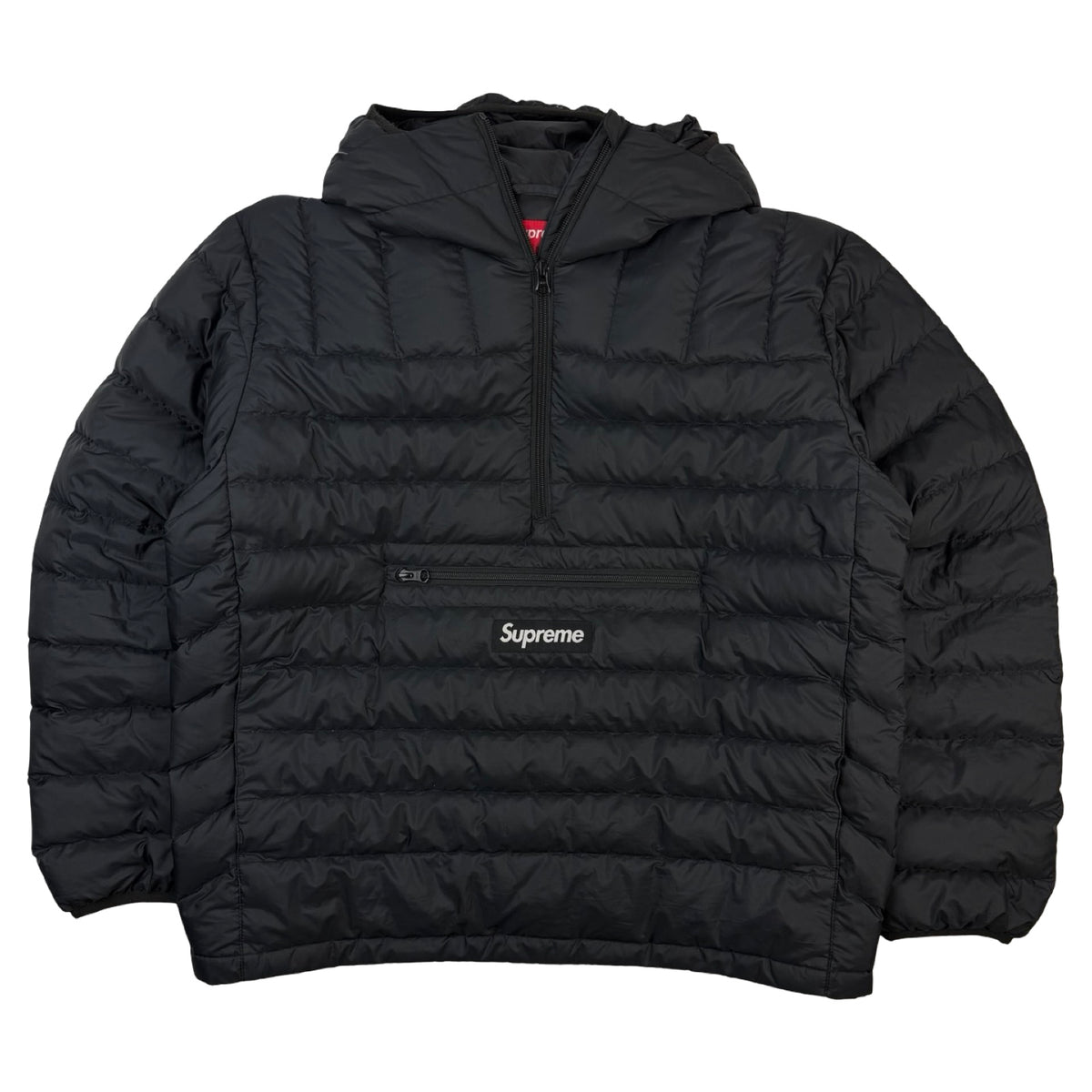Supreme Micro Down Half Zip Pullover Jacket Black