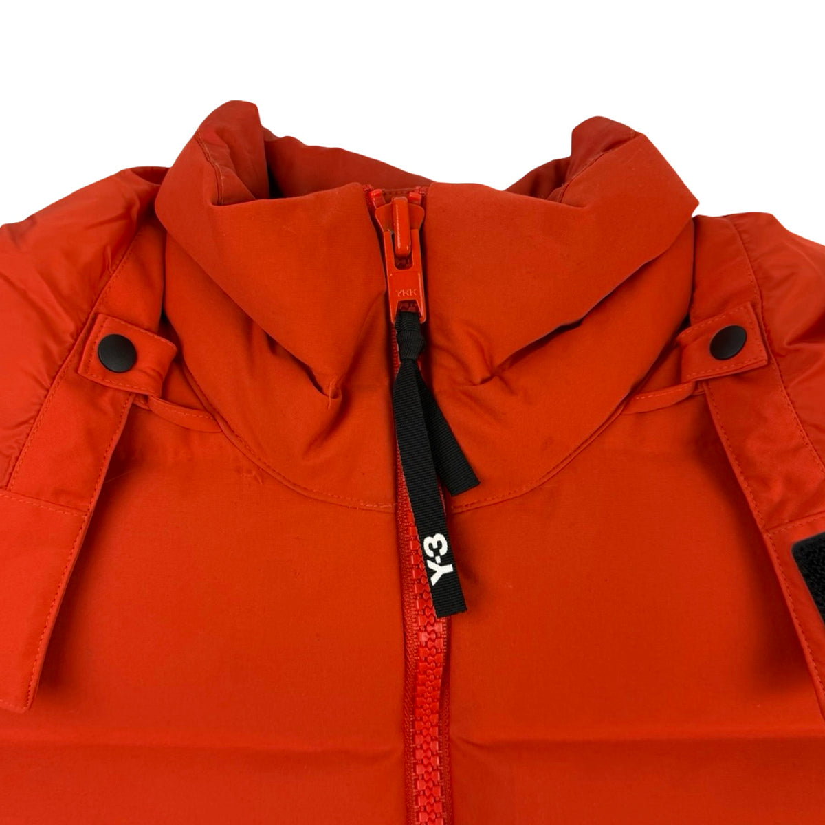Y-3 Seamless Hooded Down Vest Orange