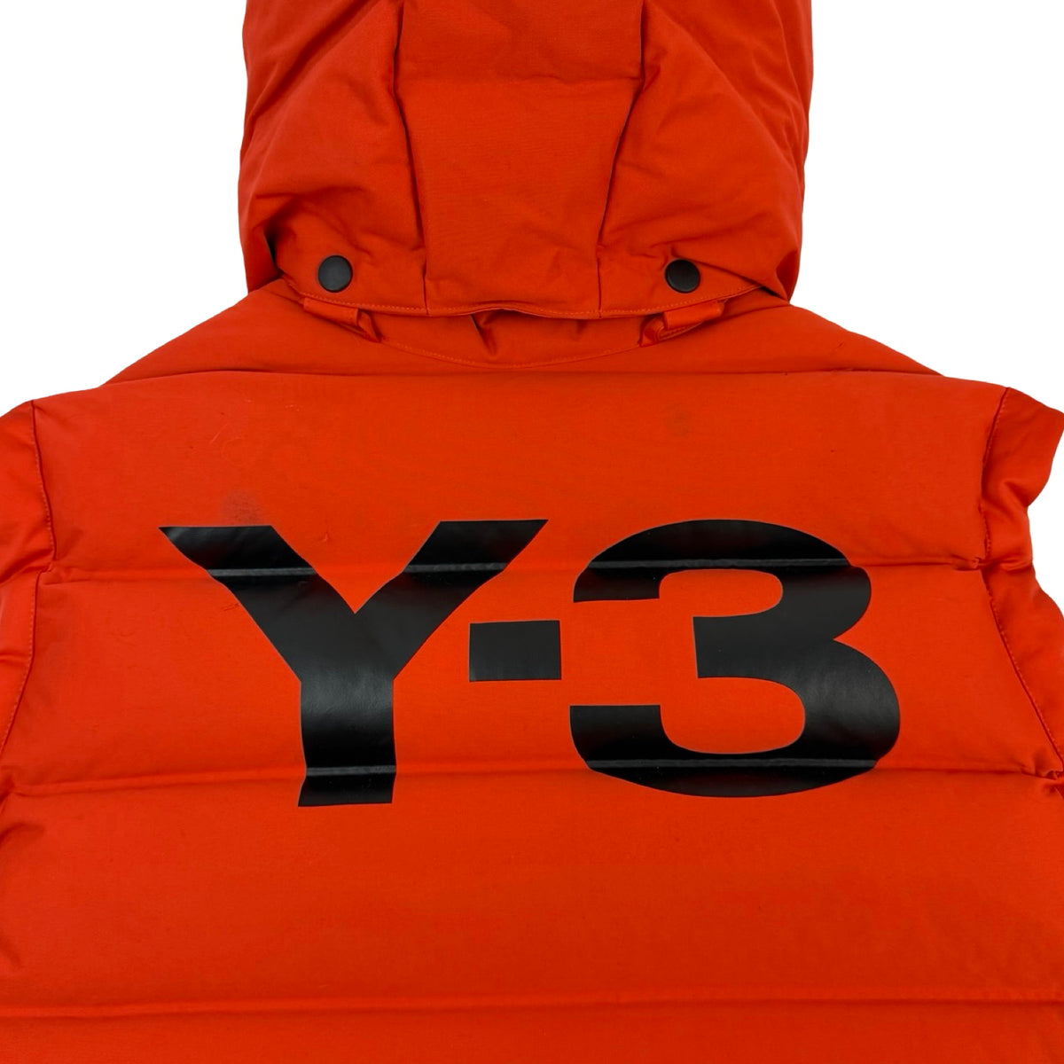 Y-3 Seamless Hooded Down Vest Orange