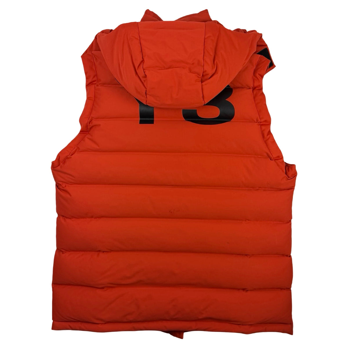 Y-3 Seamless Hooded Down Vest Orange