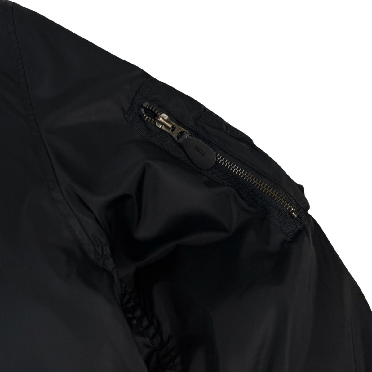 Vintage Bomber Flight Jacket Satin Black