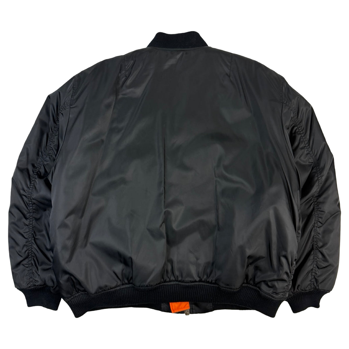 Vintage Bomber Flight Jacket Satin Black