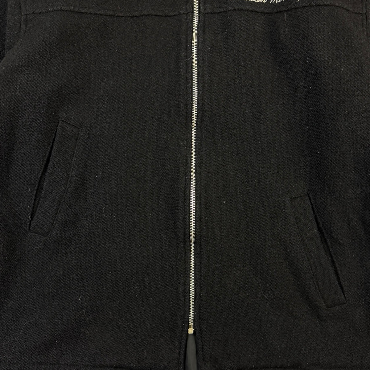 Vintage Indian Motorcycles Wool Jacket Black