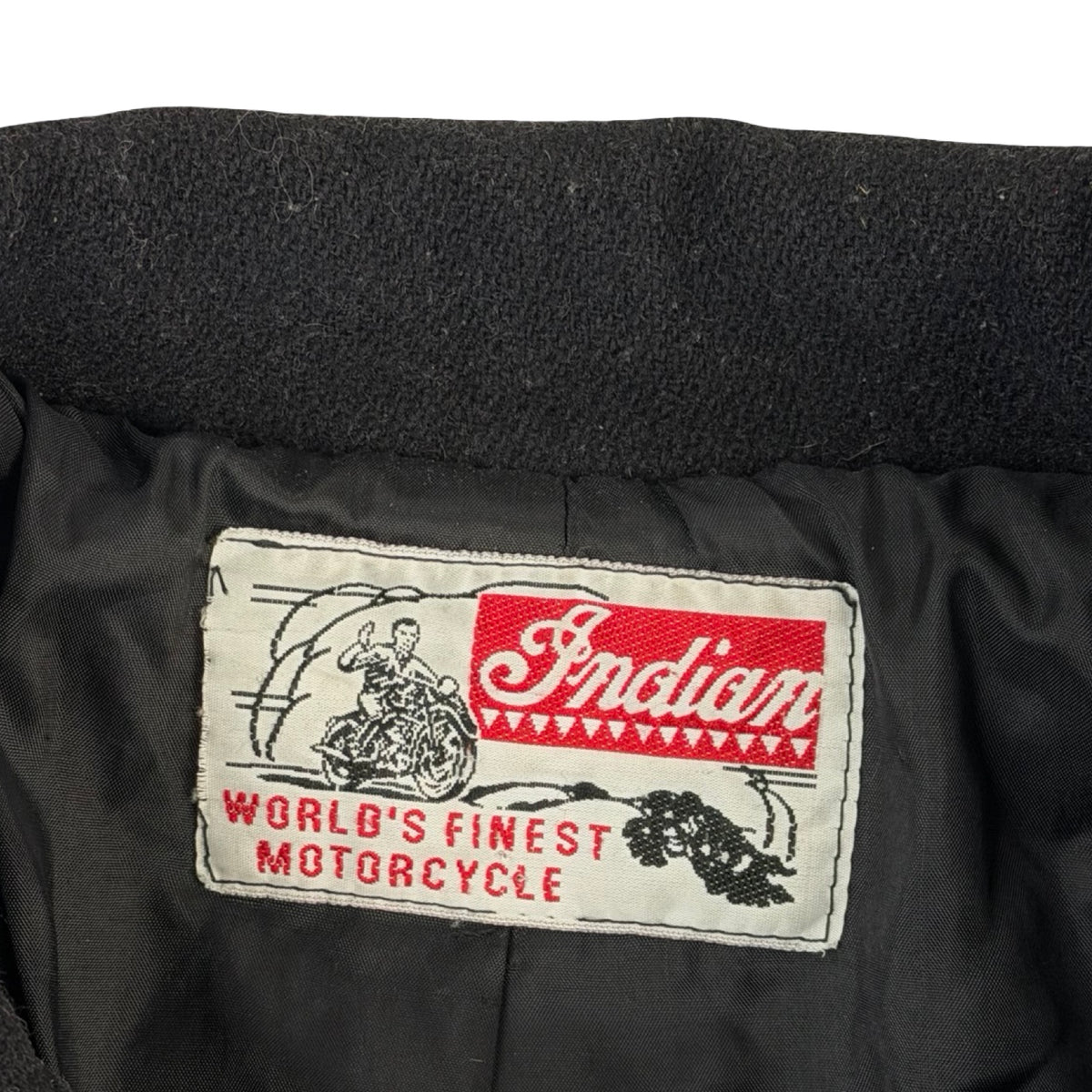 Vintage Indian Motorcycles Wool Jacket Black