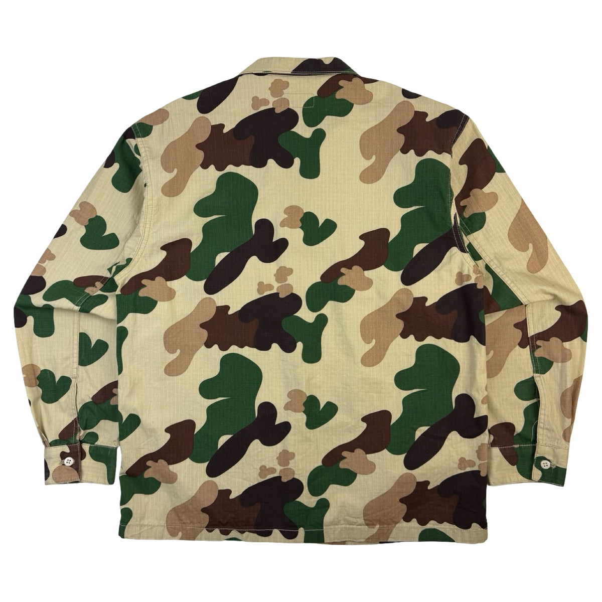 Stay Ray Duck Camo Utility Shirt Beige/Green
