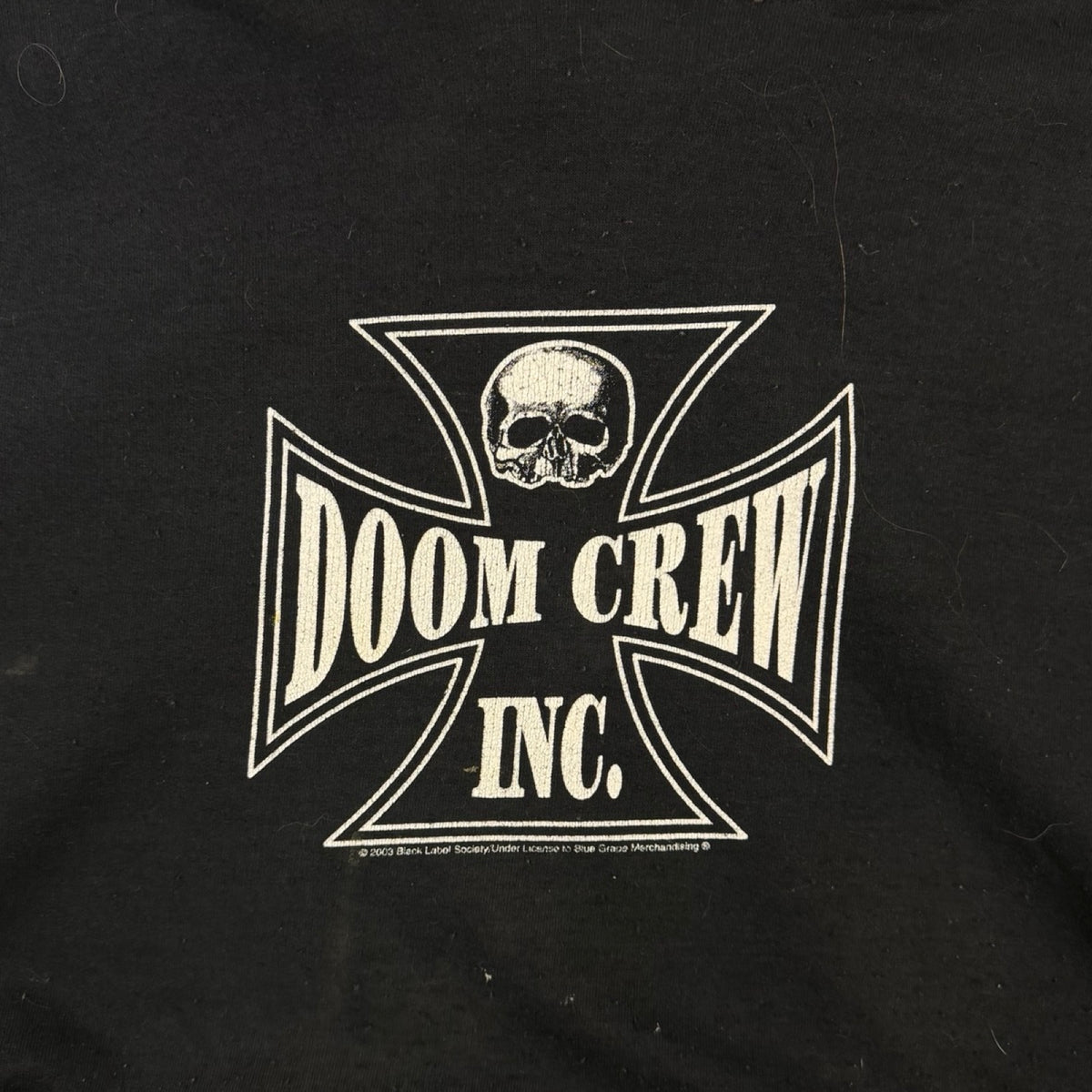 2003 Black Label Society Doom Crew Hoodie Black
