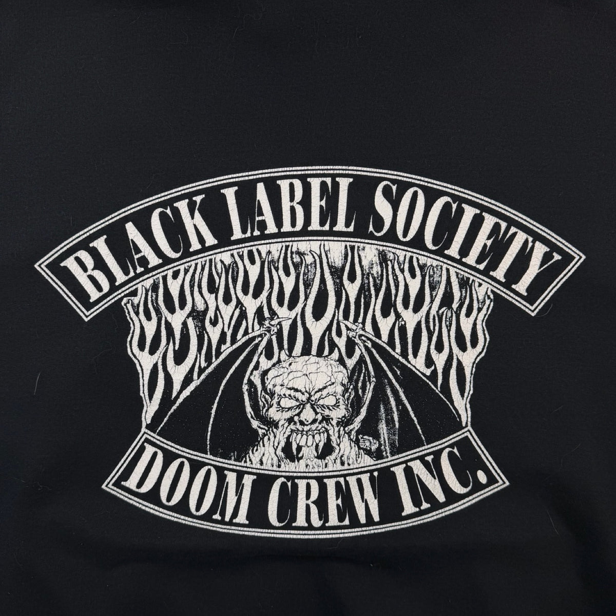2003 Black Label Society Doom Crew Hoodie Black