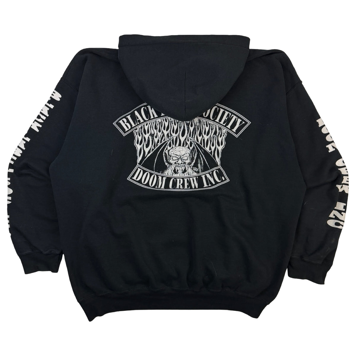 2003 Black Label Society Doom Crew Hoodie Black