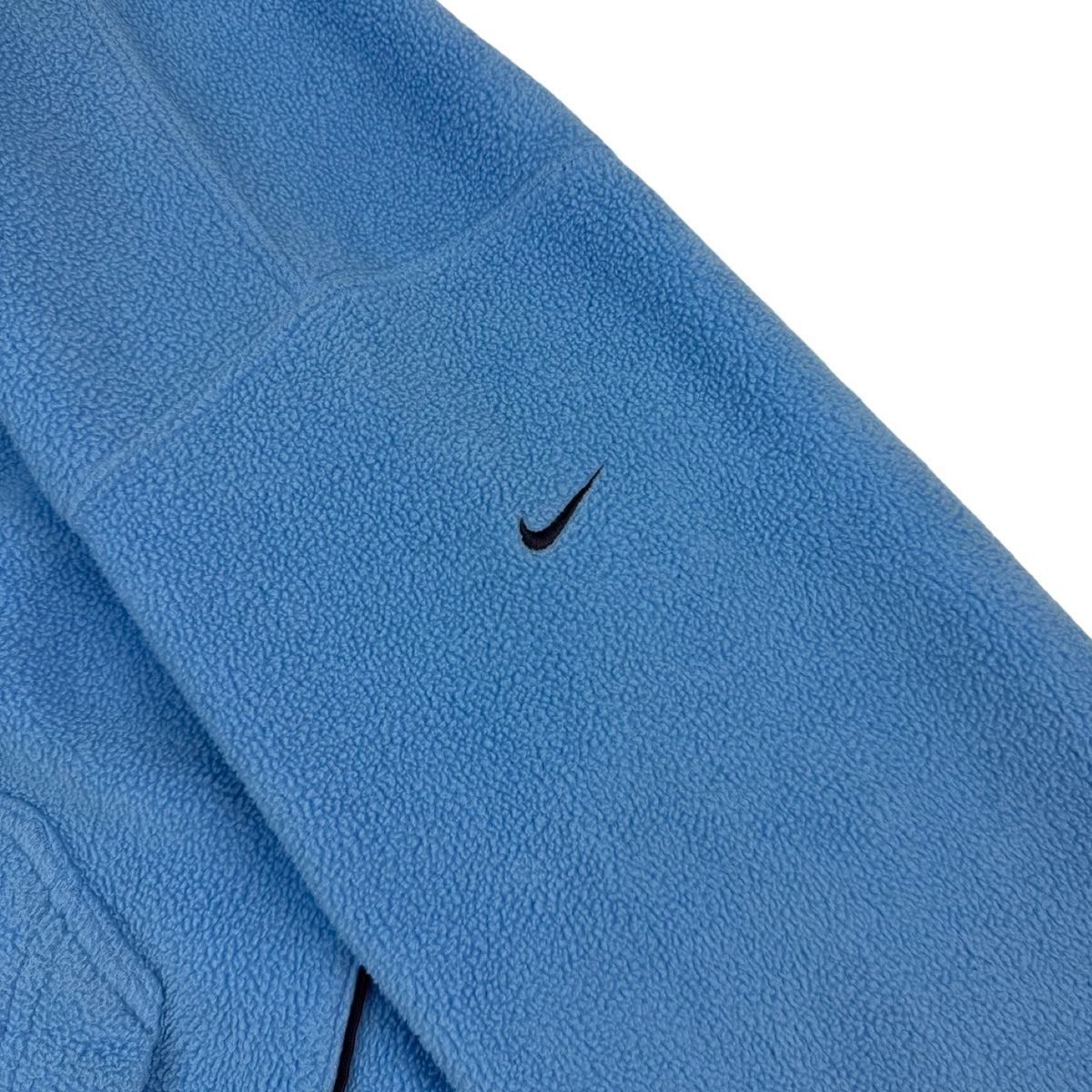 Vintage Nike Fleece Hooded Sweatshirt Light Blue