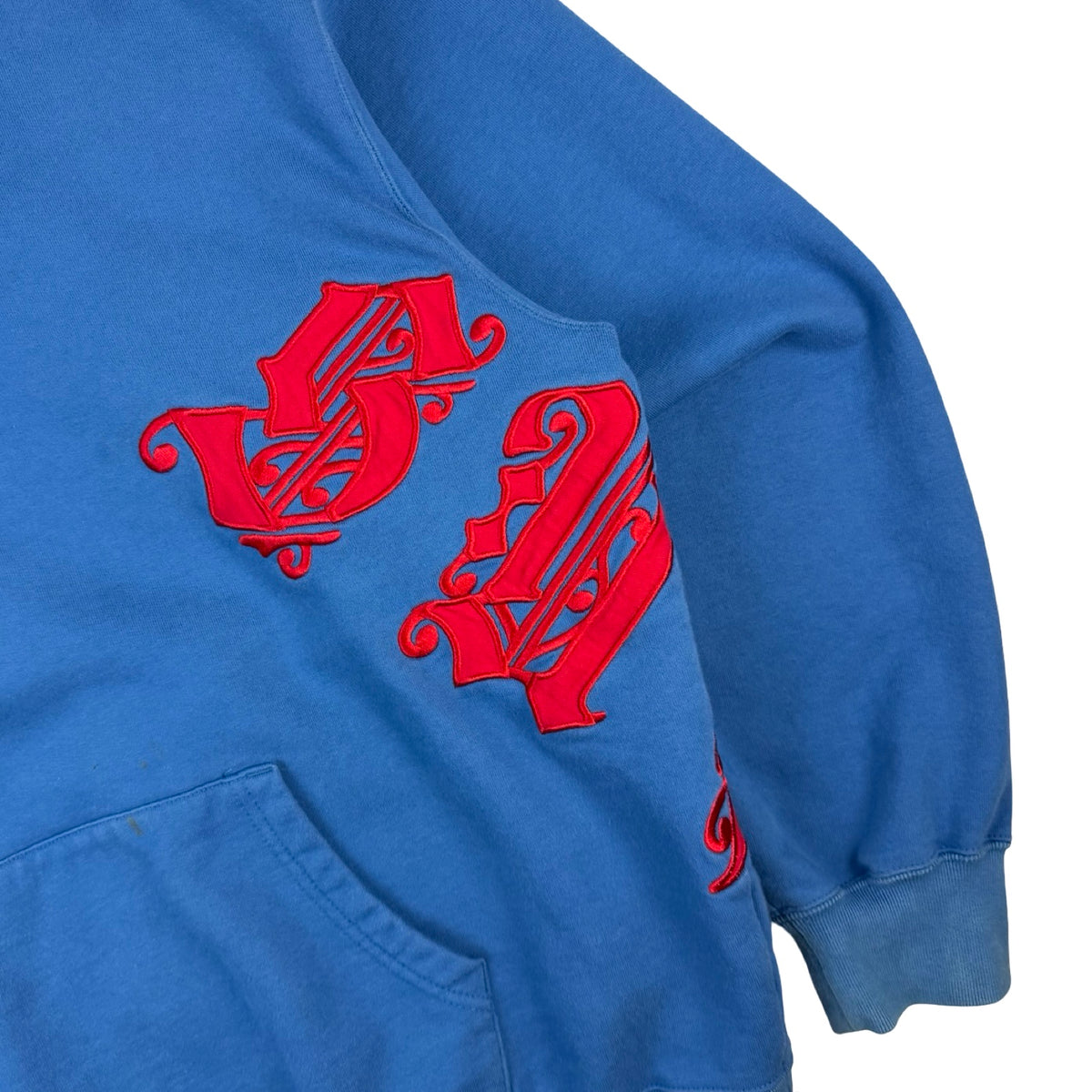 Supreme Old English Wrap Hooded Sweatshirt Pale Royal