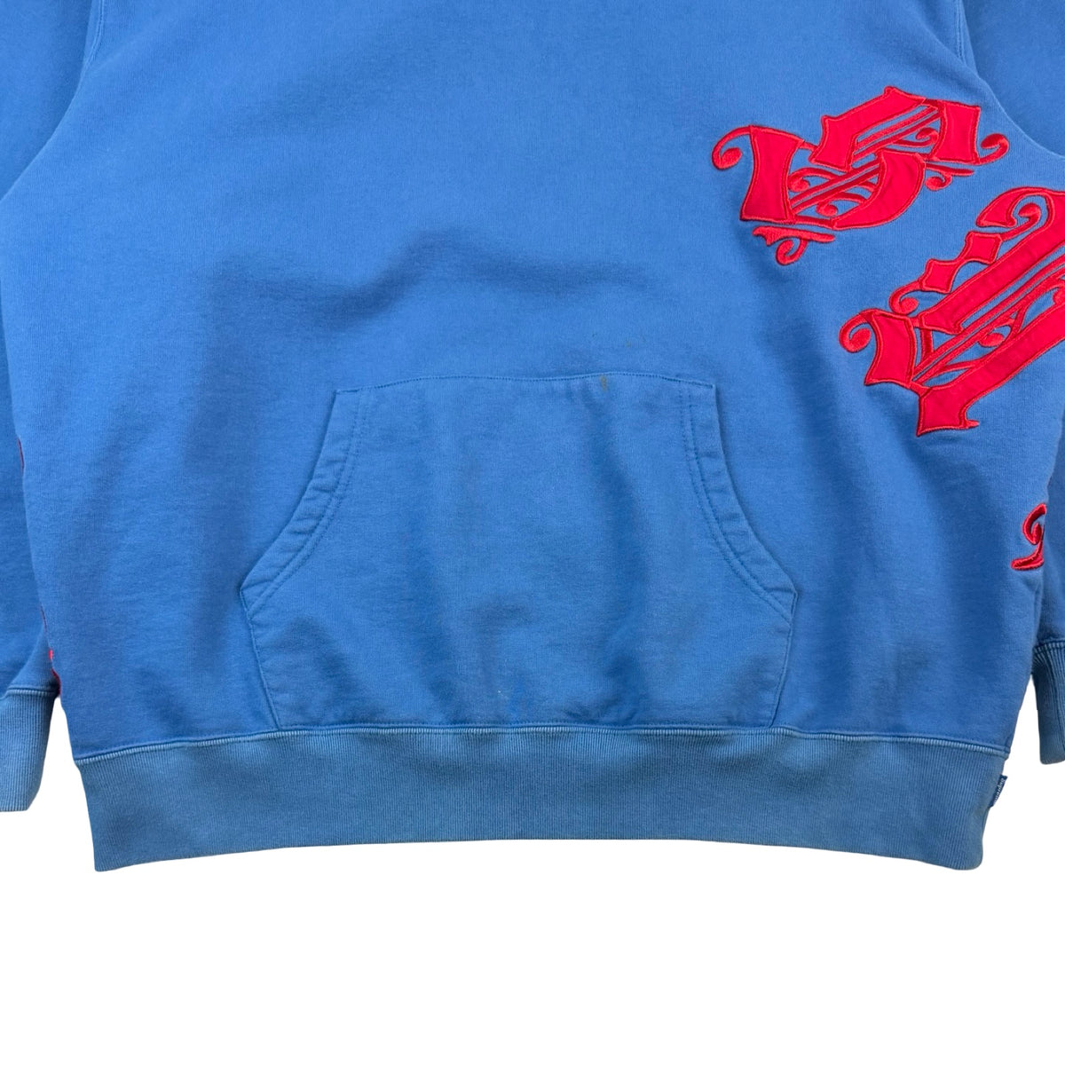 Supreme Old English Wrap Hooded Sweatshirt Pale Royal