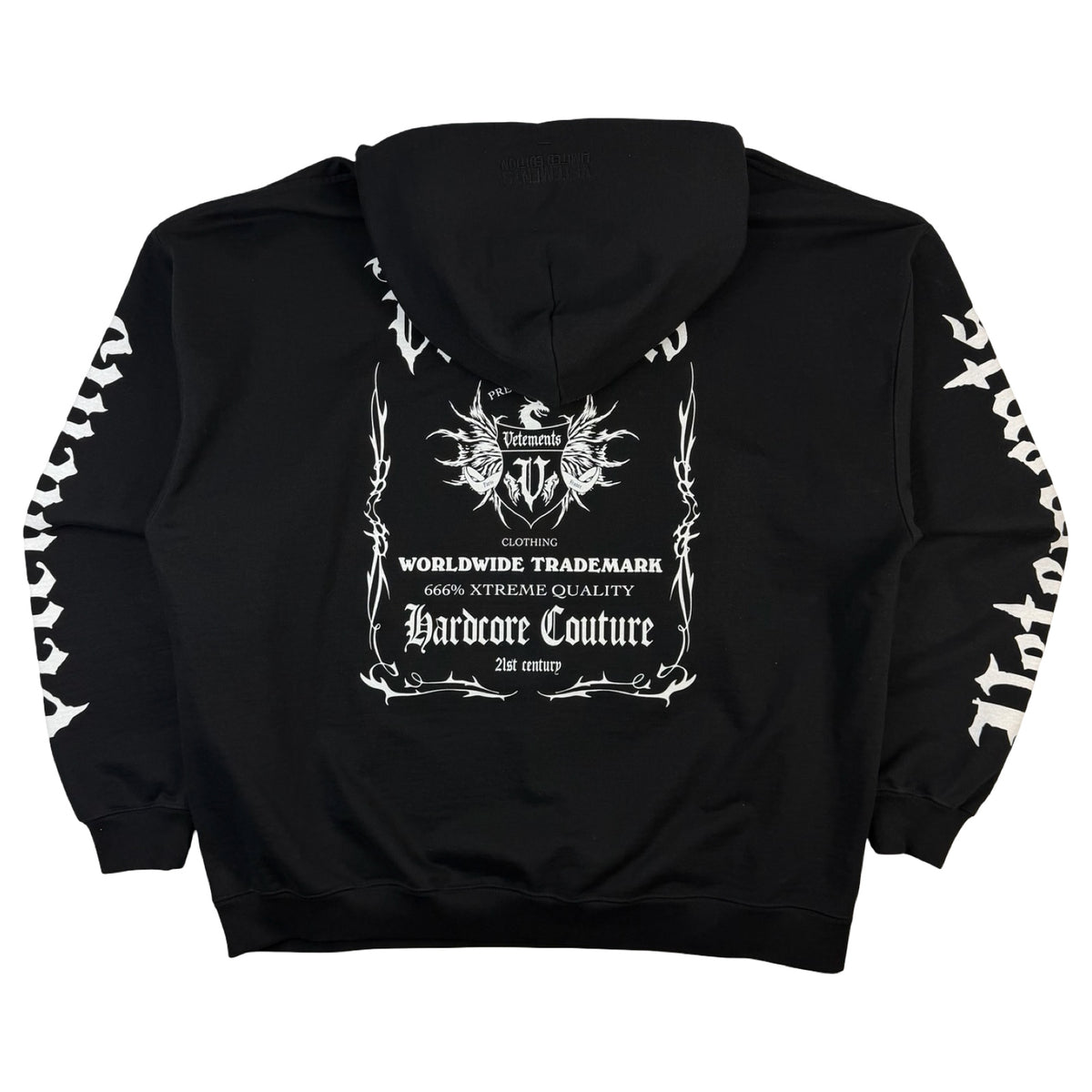 Vetements Pret-A-Porter Hardcore Couture Hoodie