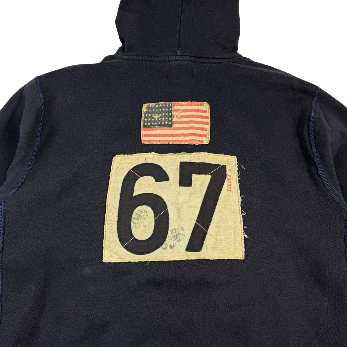 Vintage Polo Jeans RL-67 K Swiss Badge Hoodie