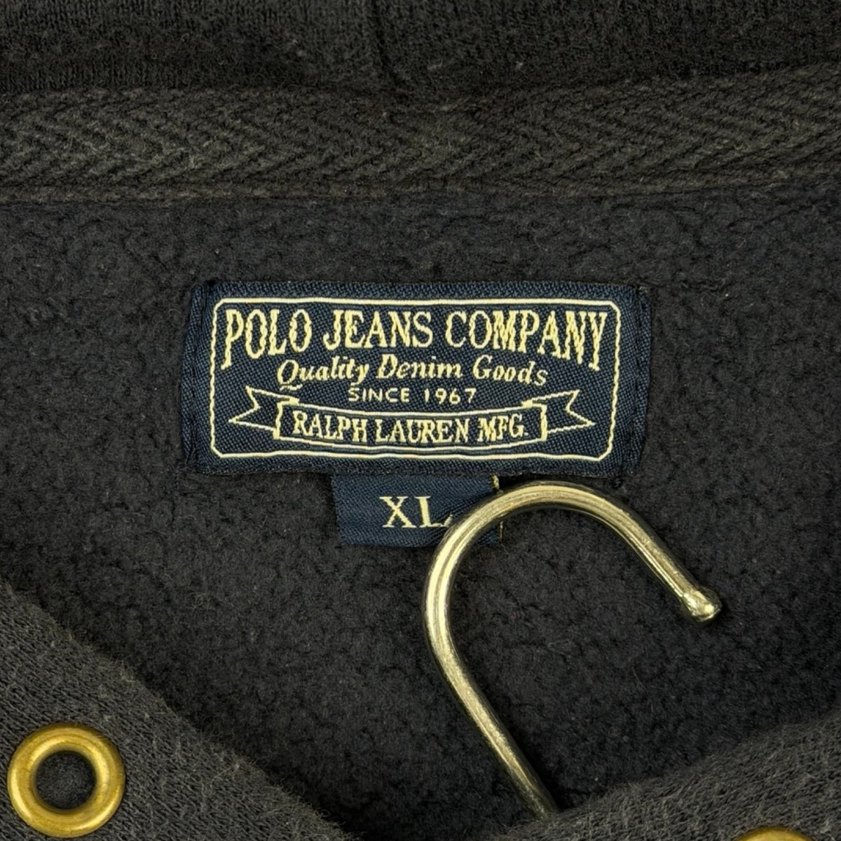 Vintage Polo Jeans RL-67 K Swiss Badge Hoodie