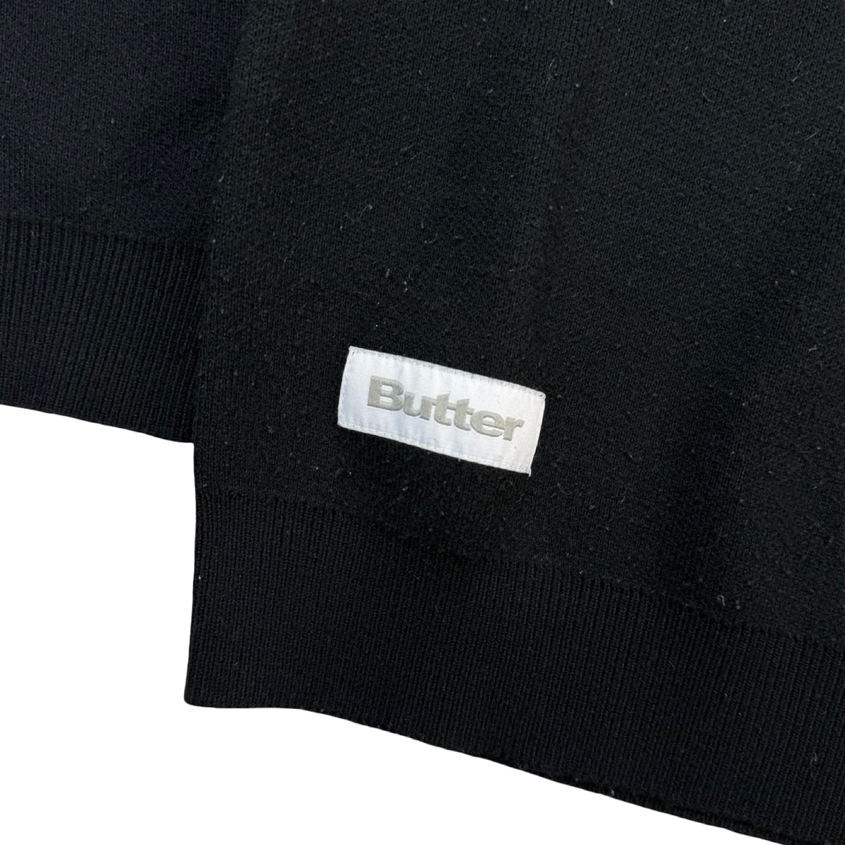 Butter Goods Stripe Knit Sweater Black