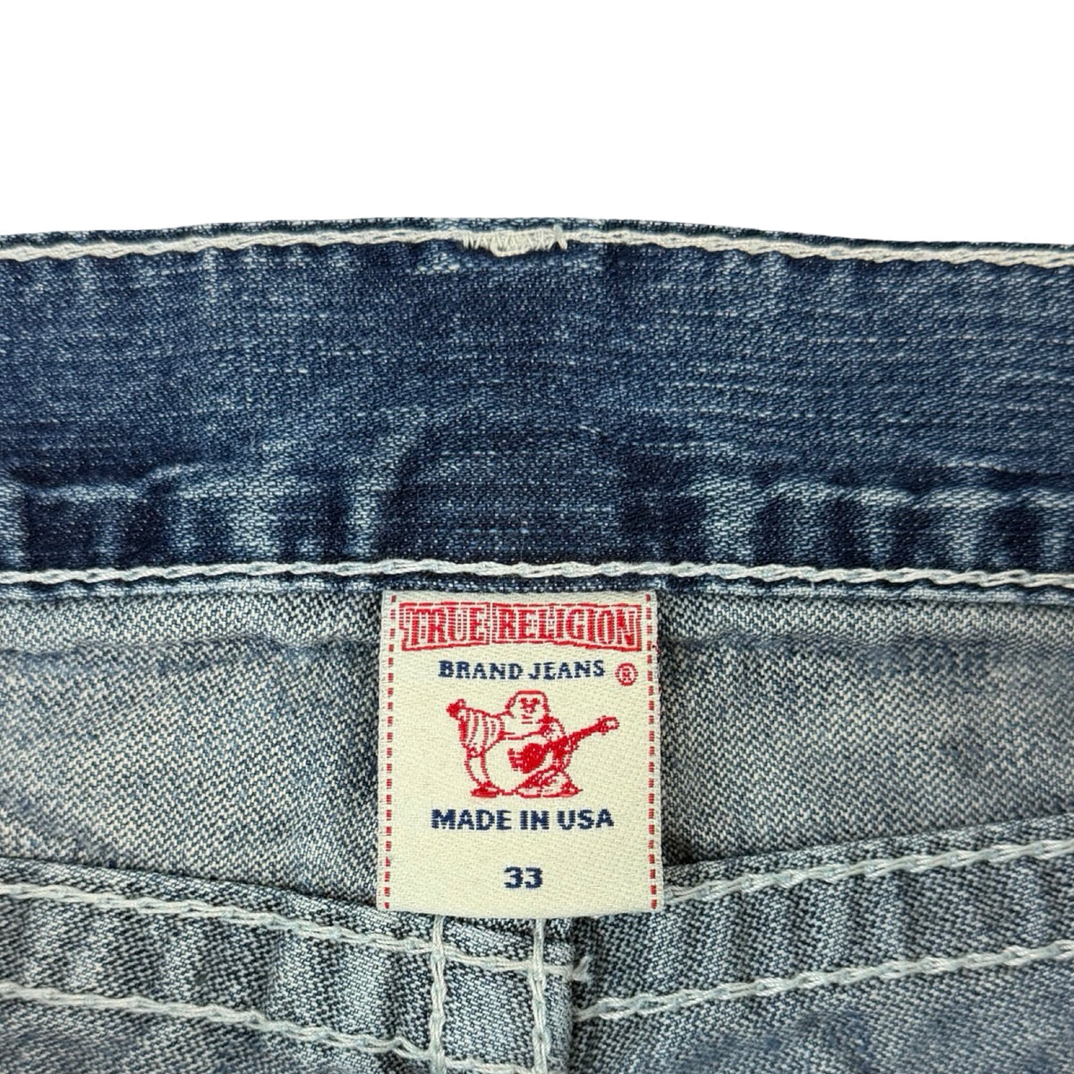 Vintage True Religion Flare Jeans Washed Blue