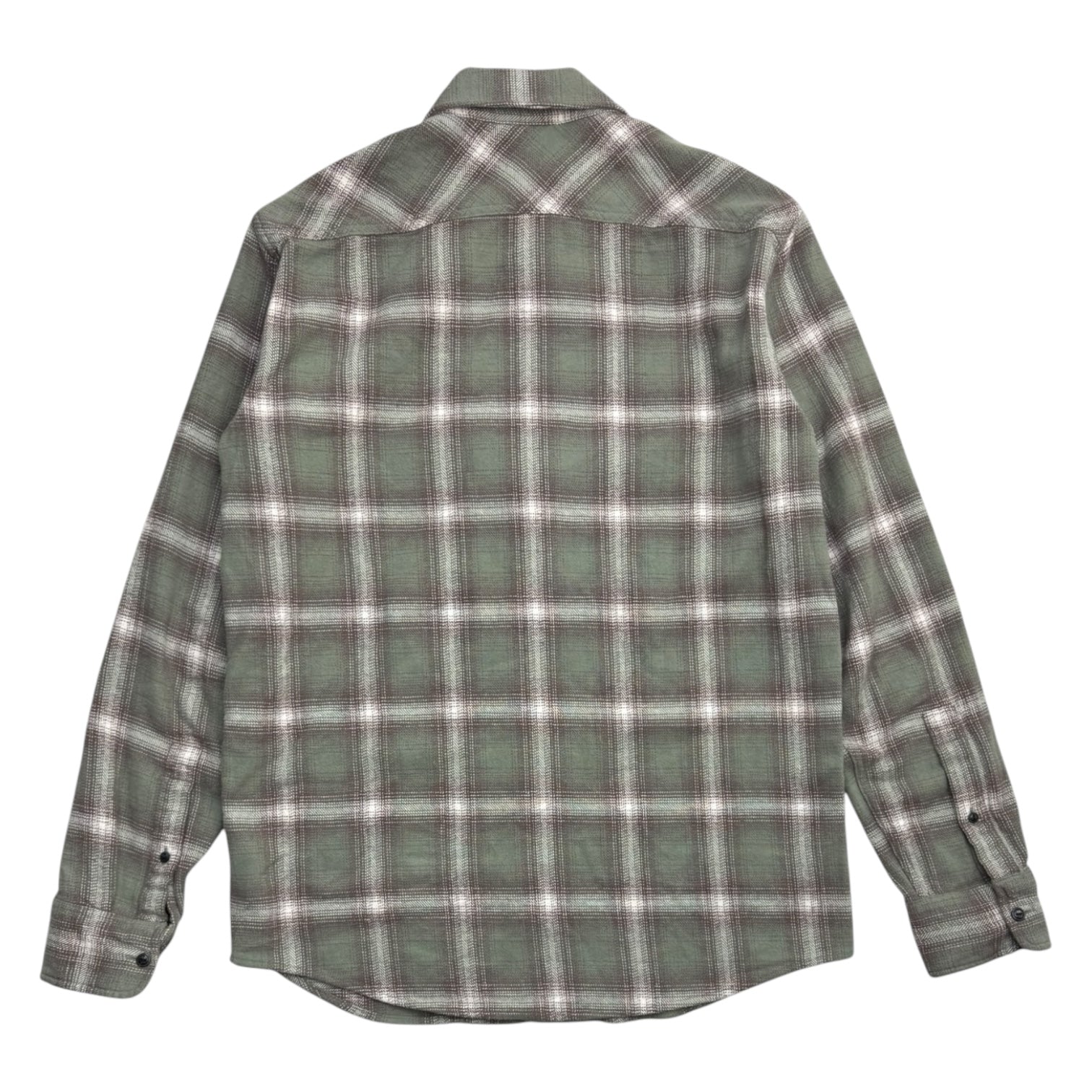 OVO Flannel Zip Shirt Grey/White