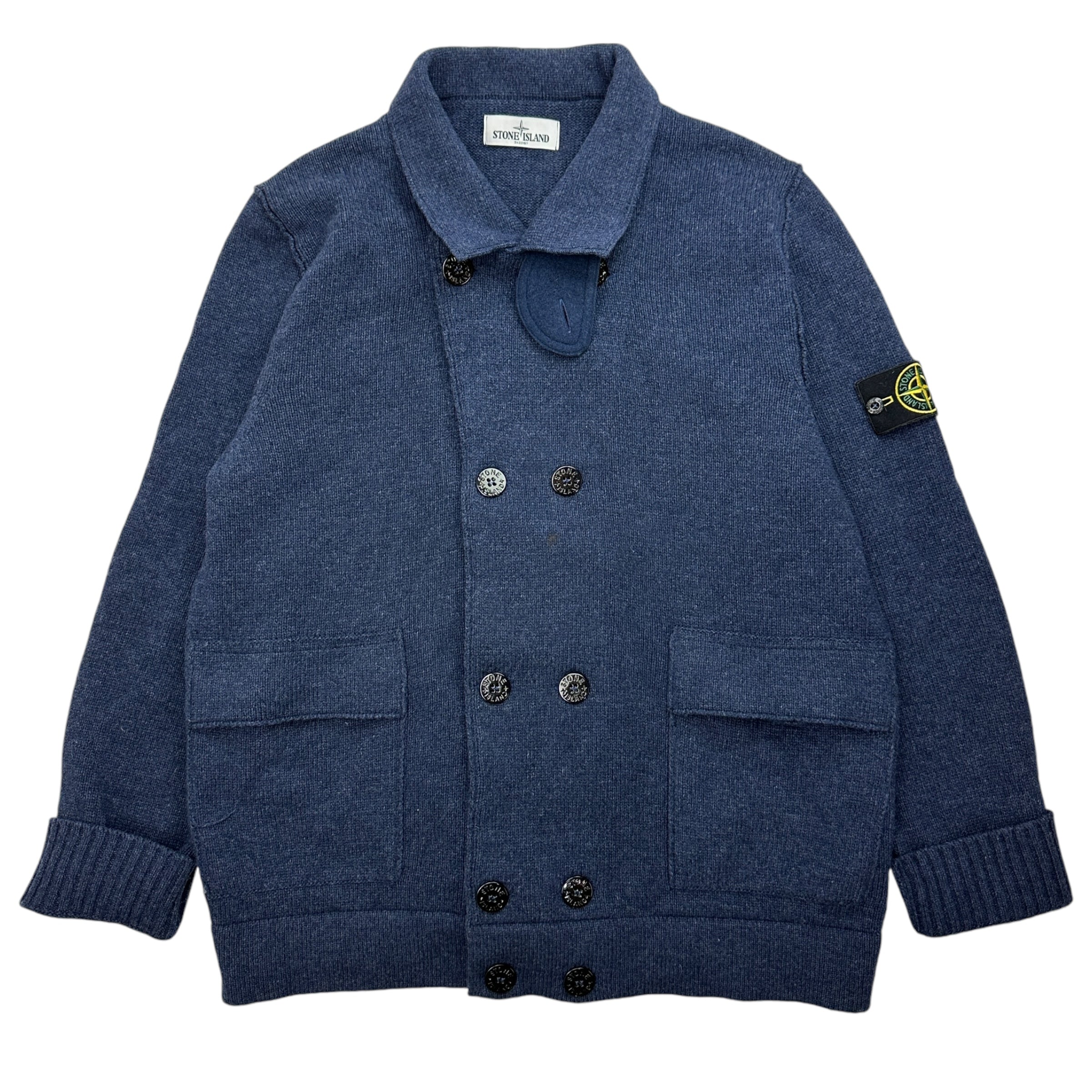 2012 Stone Island Blue Wool Buttoned Jacket