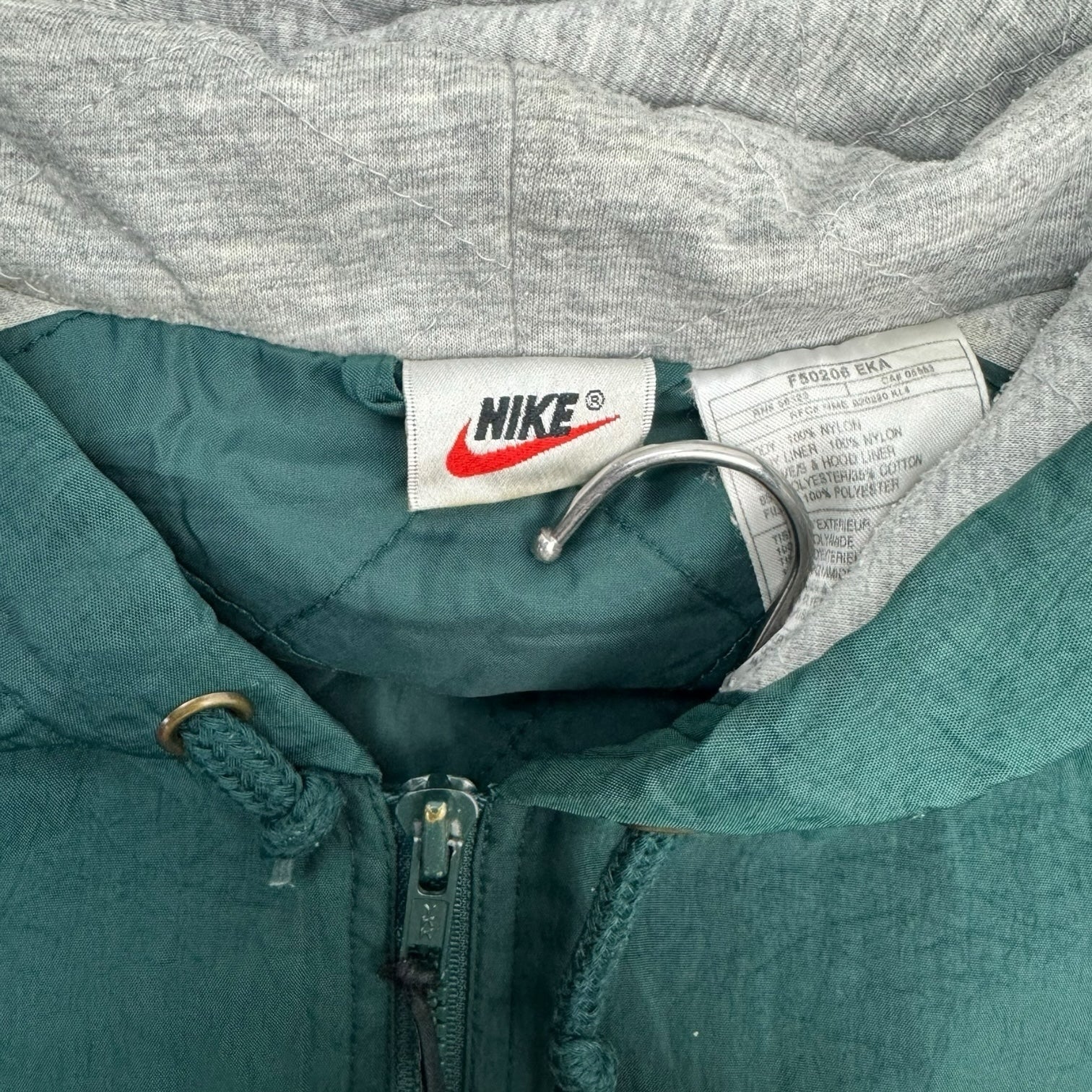 Vintage Nike Light Insulated Jacket Dark Green