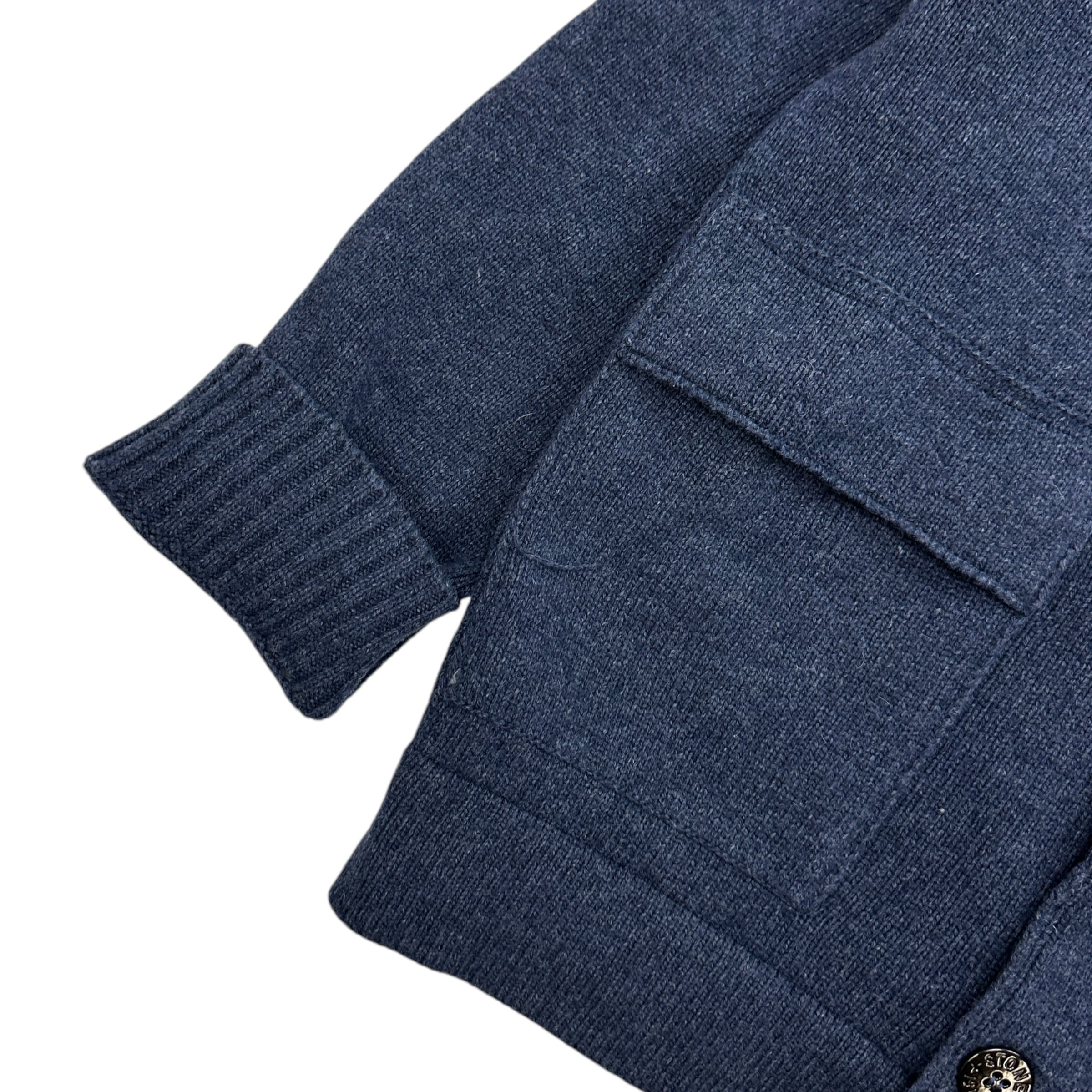 2012 Stone Island Blue Wool Buttoned Jacket