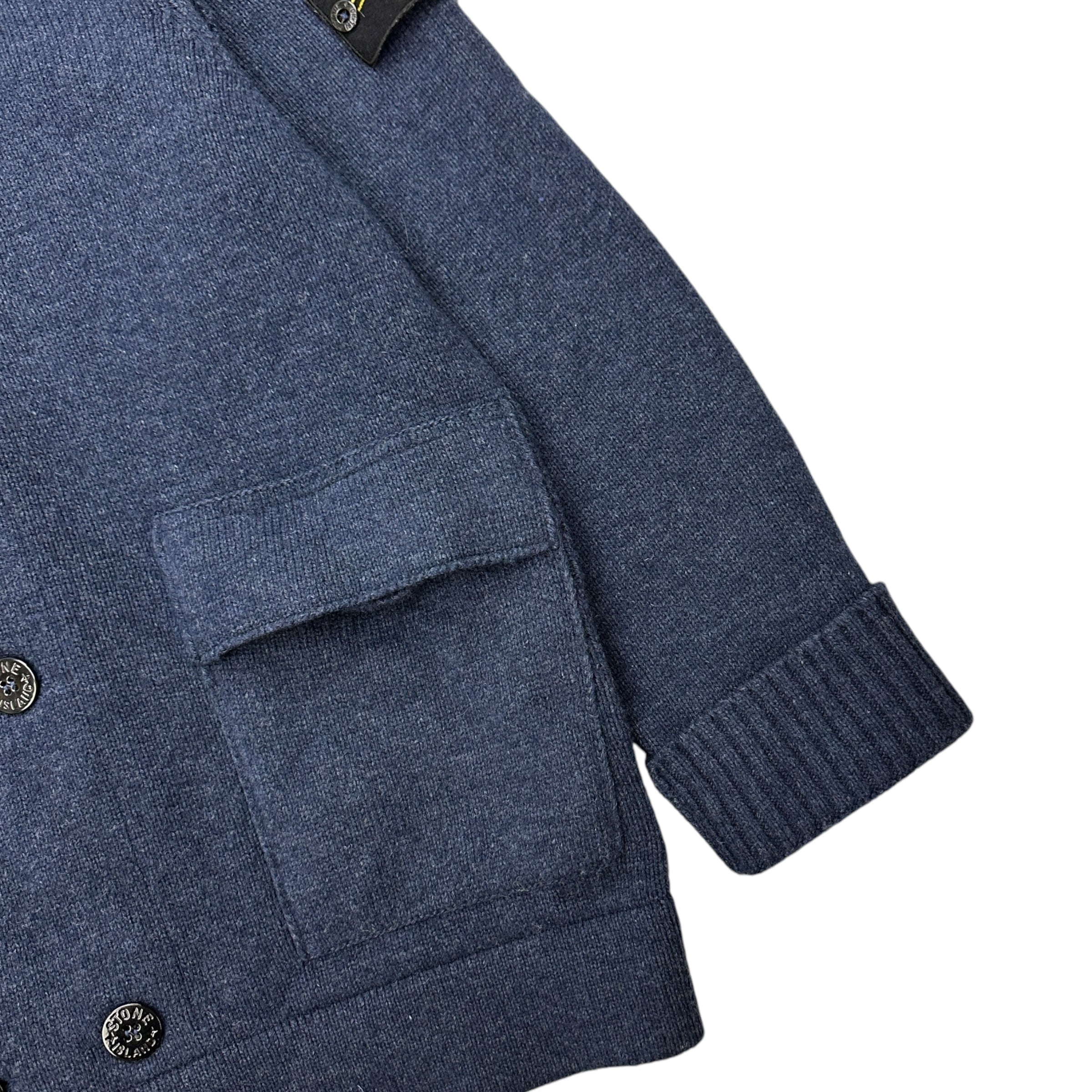 2012 Stone Island Blue Wool Buttoned Jacket