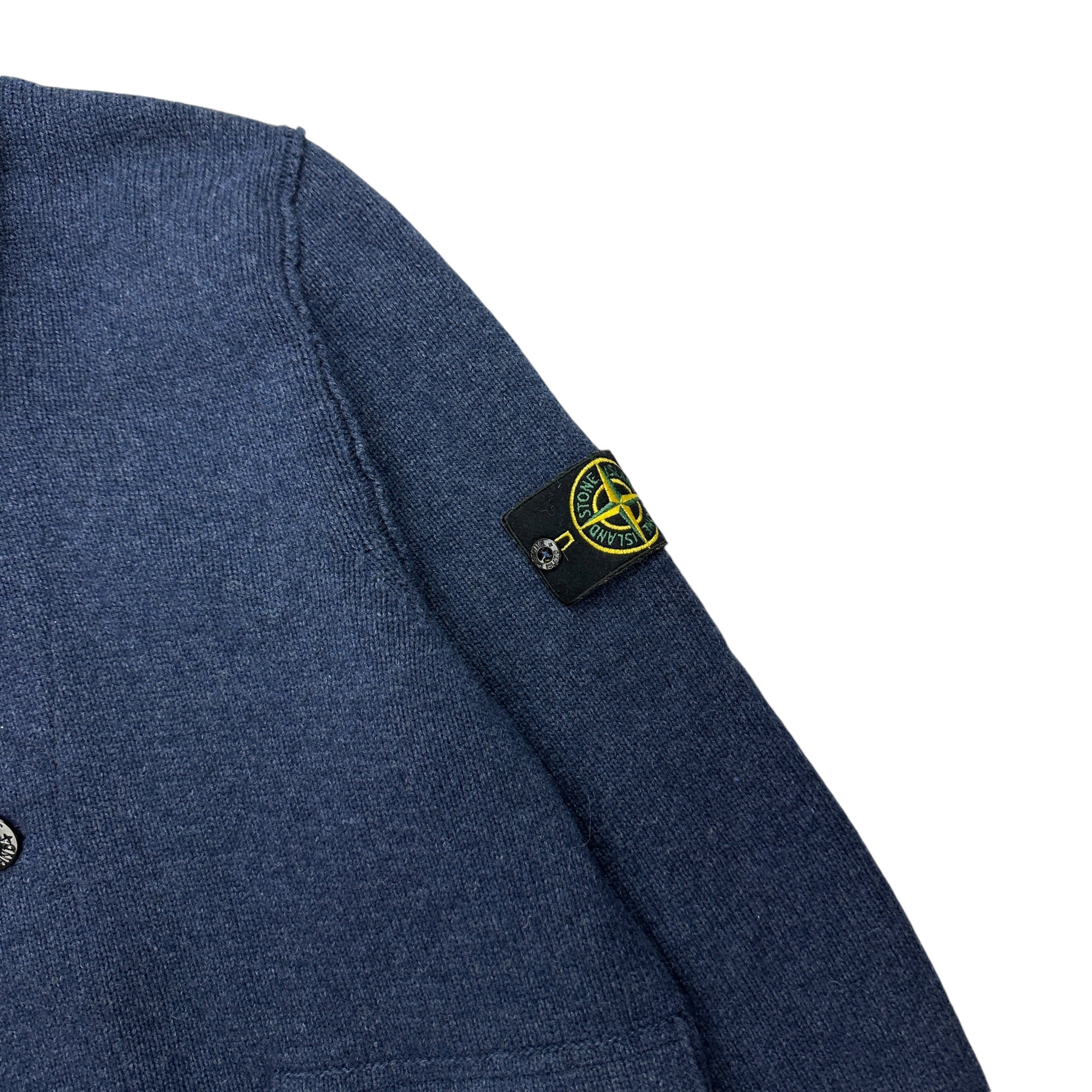 2012 Stone Island Blue Wool Buttoned Jacket