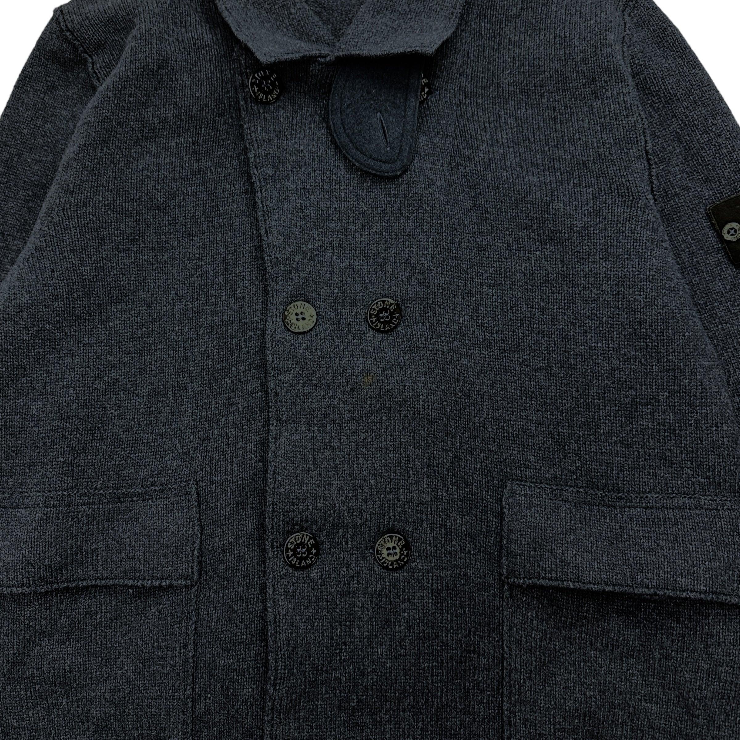 2012 Stone Island Blue Wool Buttoned Jacket