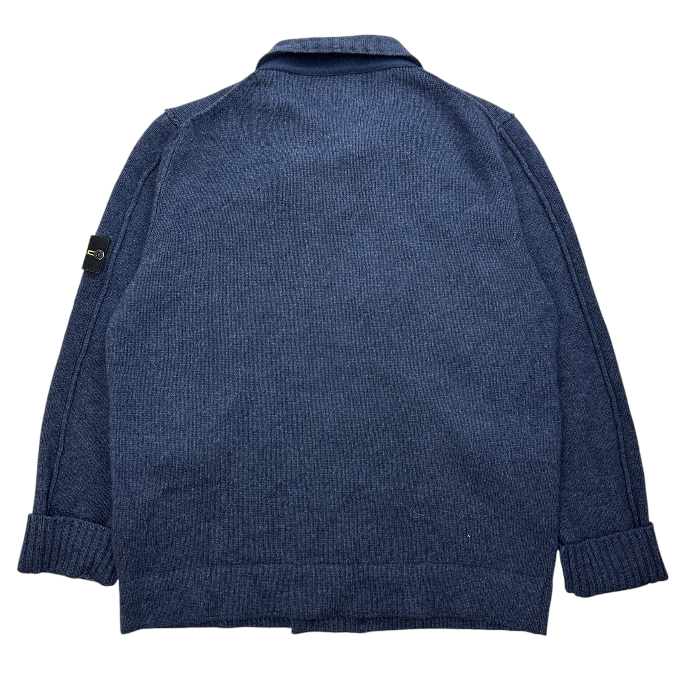 2012 Stone Island Blue Wool Buttoned Jacket