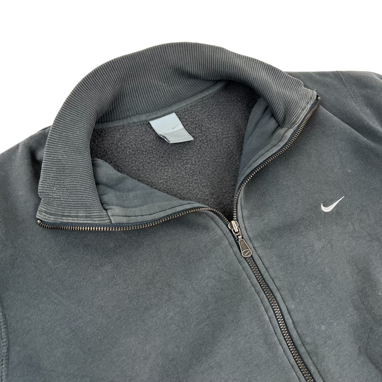 Vintage Nike Zip-Up Sweater Dark Grey