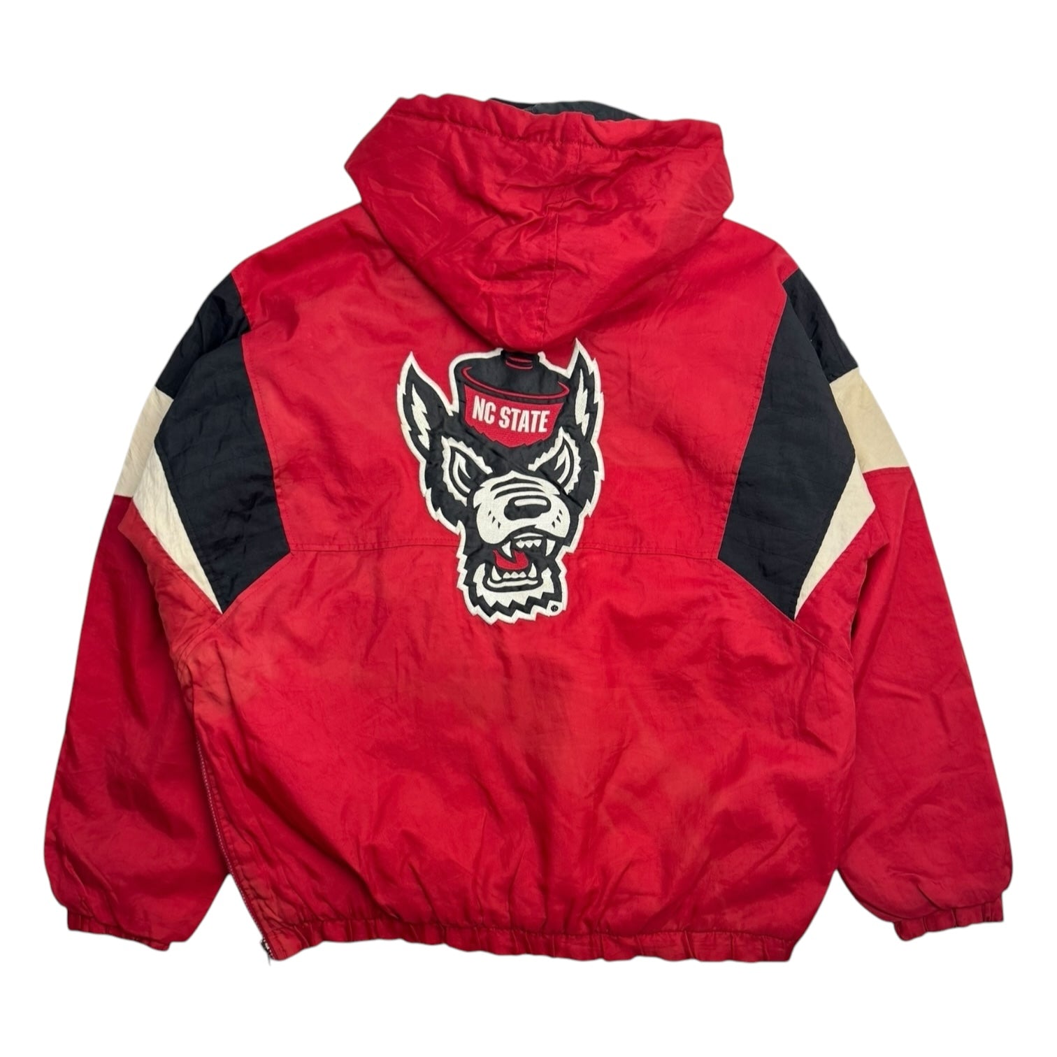 Vintage Majestic NC State Wolfpack Red Quarter Zip Anorak