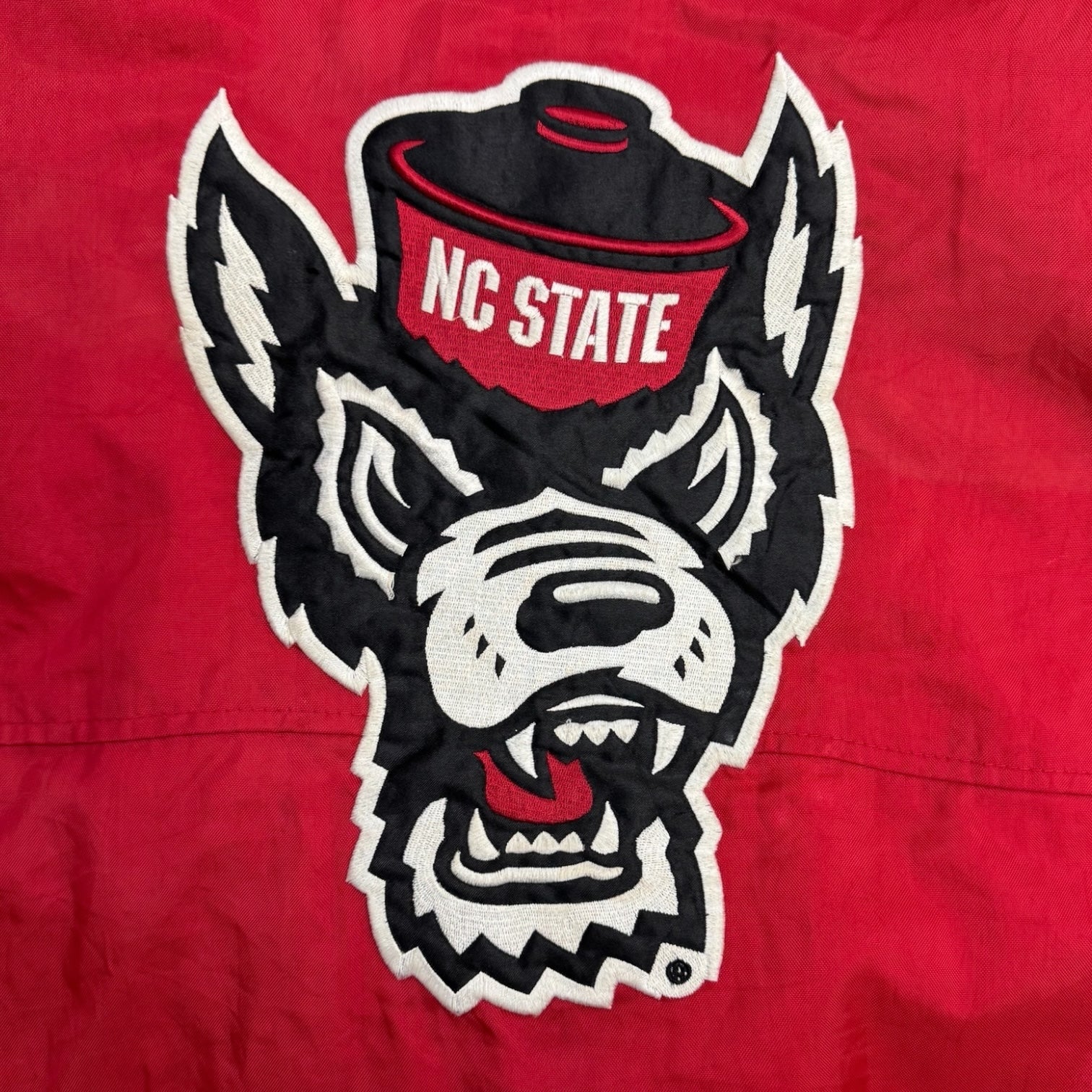 Vintage Majestic NC State Wolfpack Red Quarter Zip Anorak