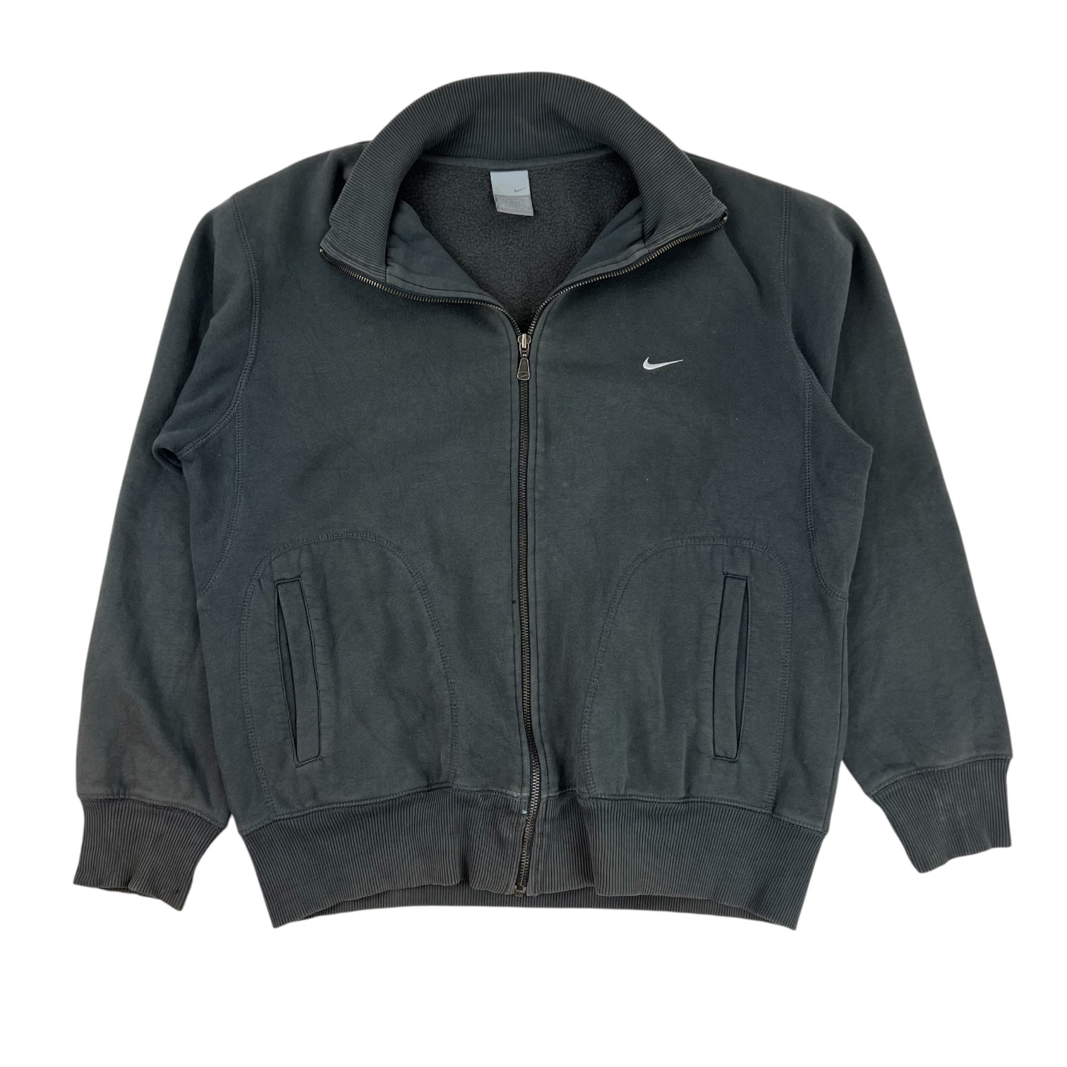 Vintage Nike Zip-Up Sweater Dark Grey