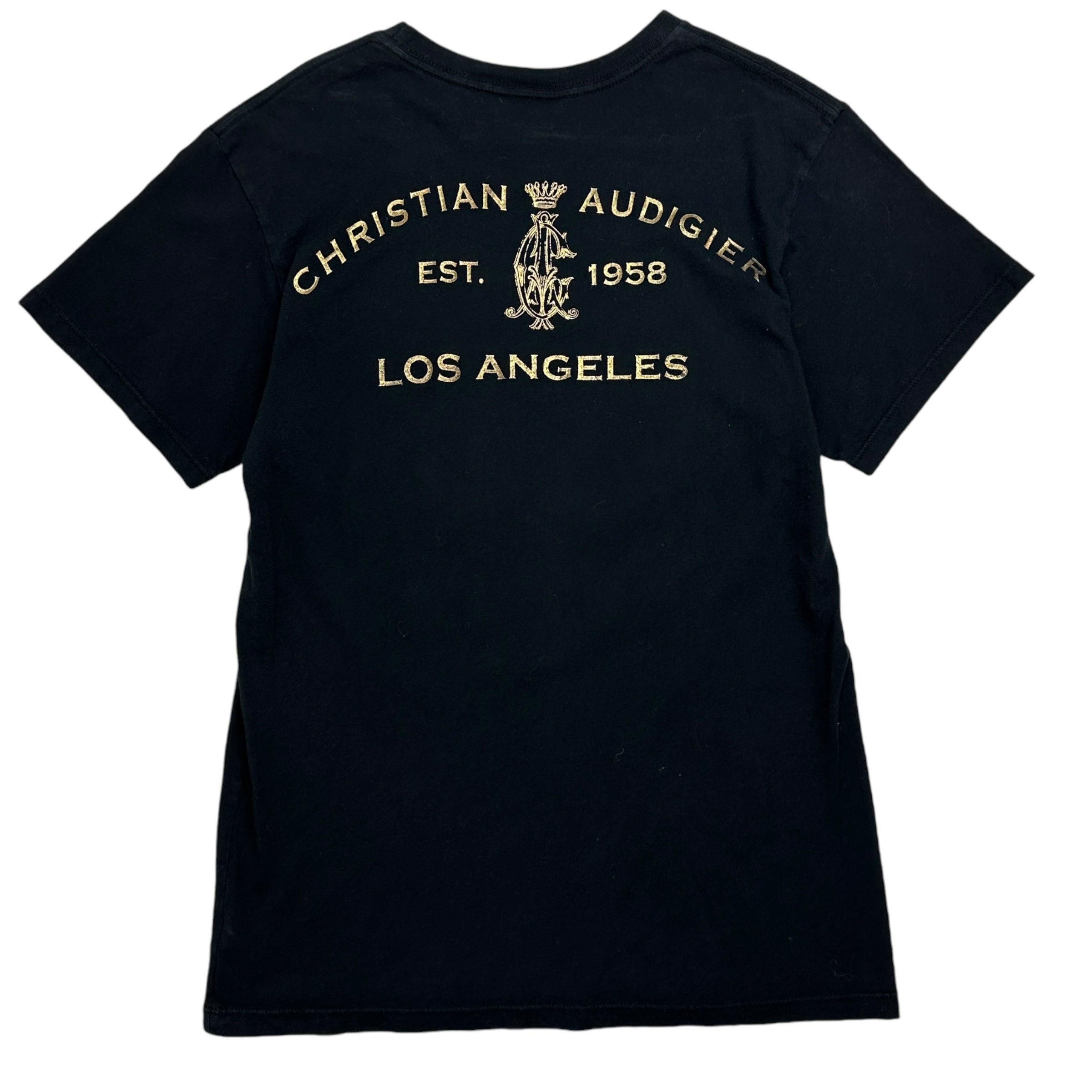 Vintage Y2K Christian Audigier Los Angeles Tee Black