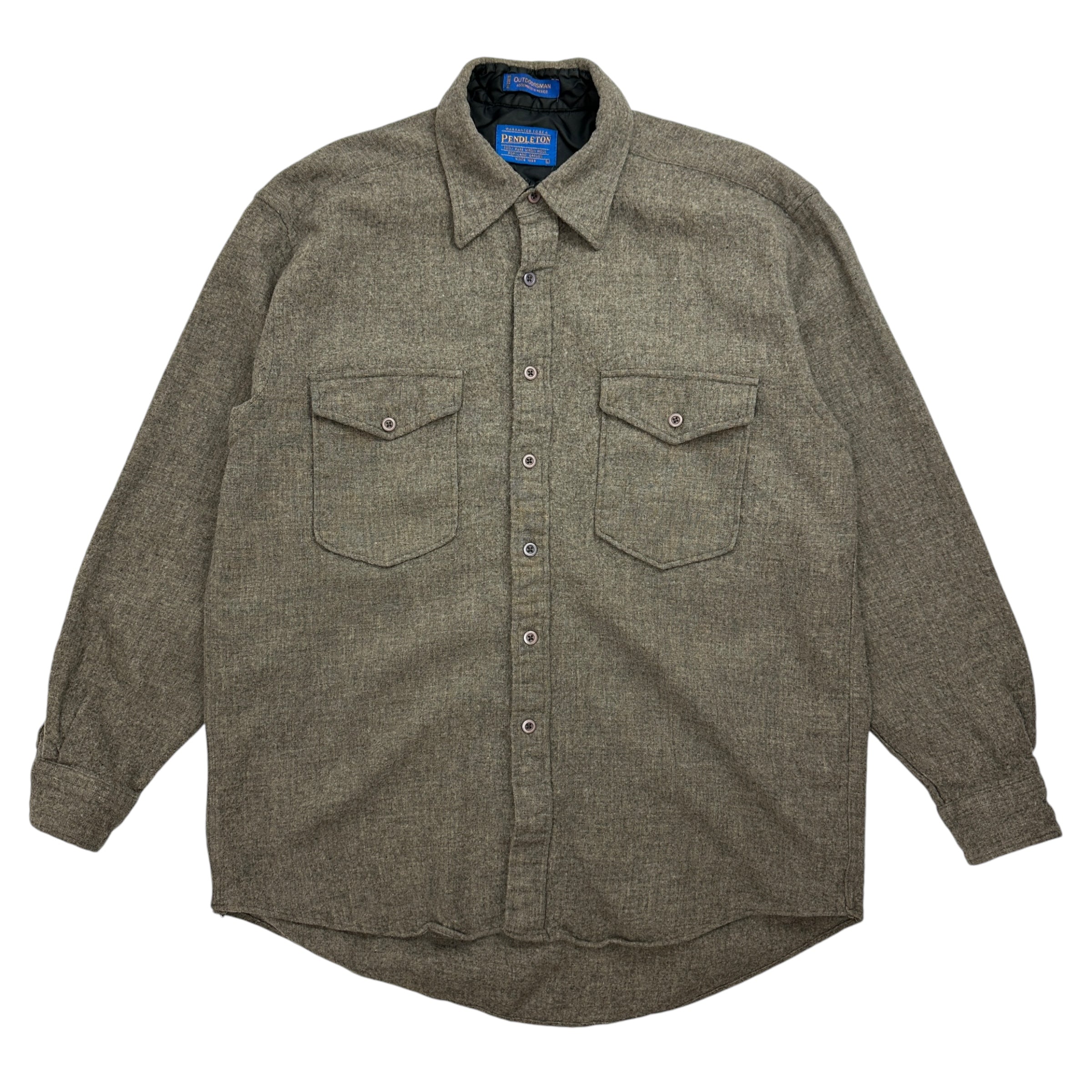 Vintage Pendelton Wool Button Up Taupe