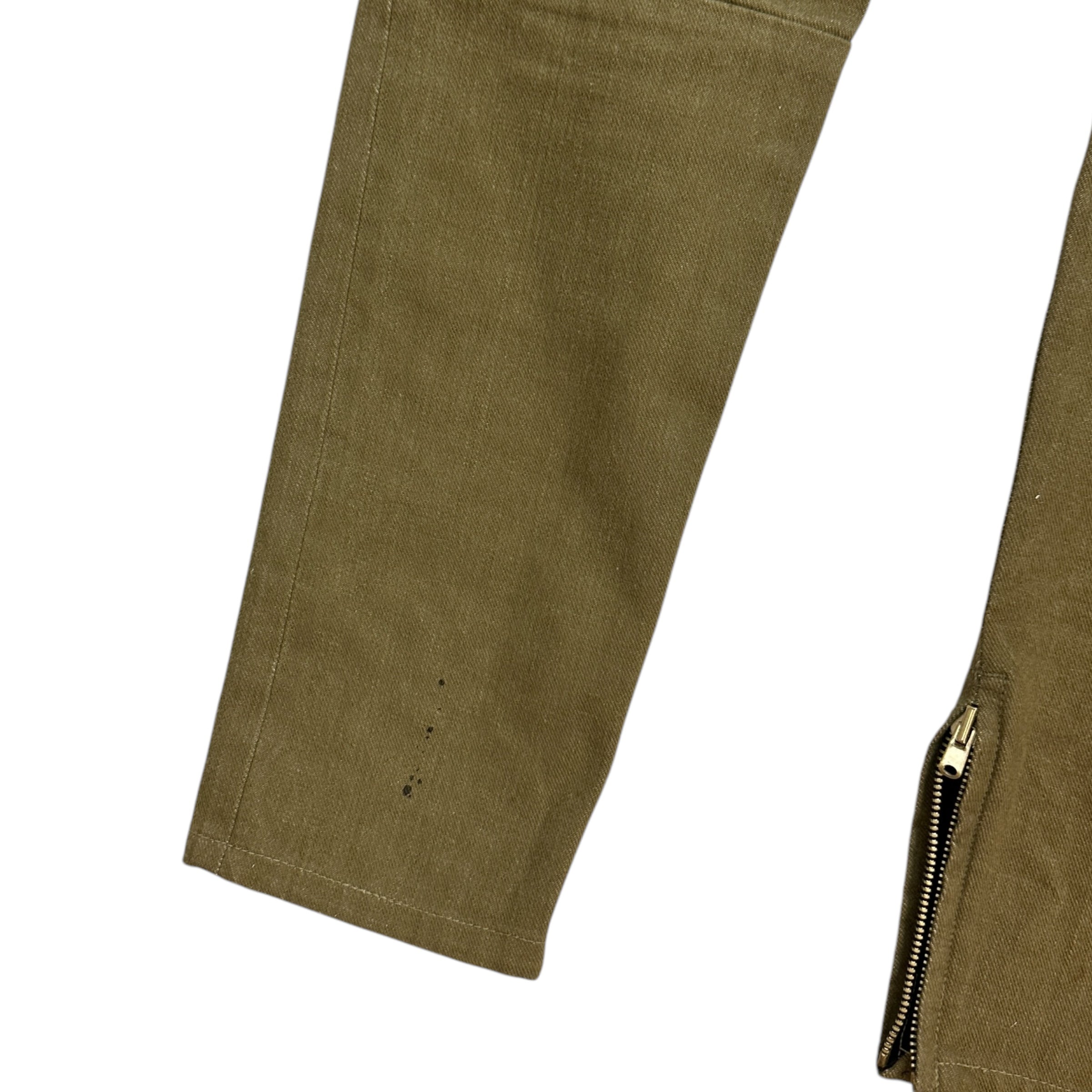 Fear Of God Denim Olive Zipper Jeans