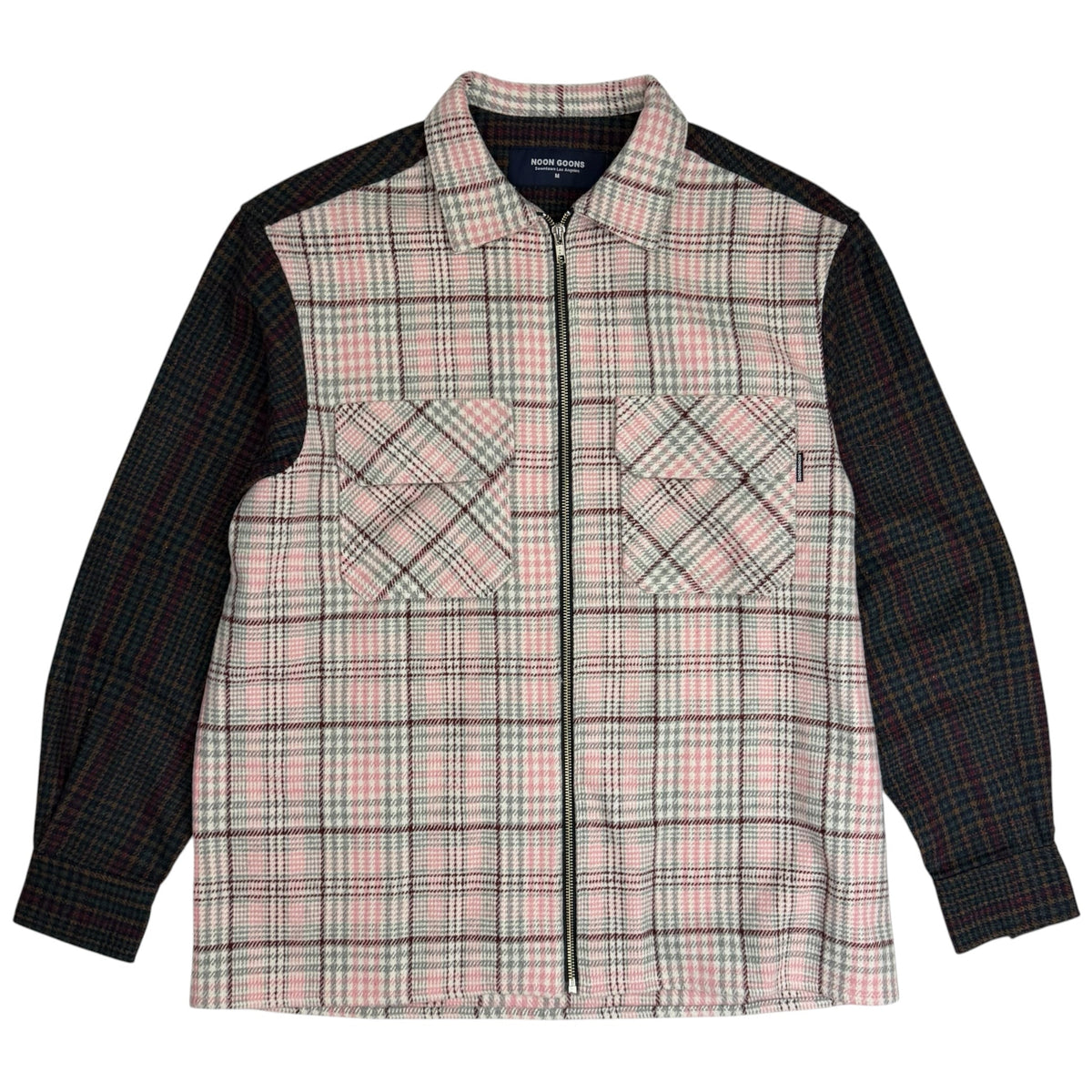 Noon Goons Check Zip Shirt Pink