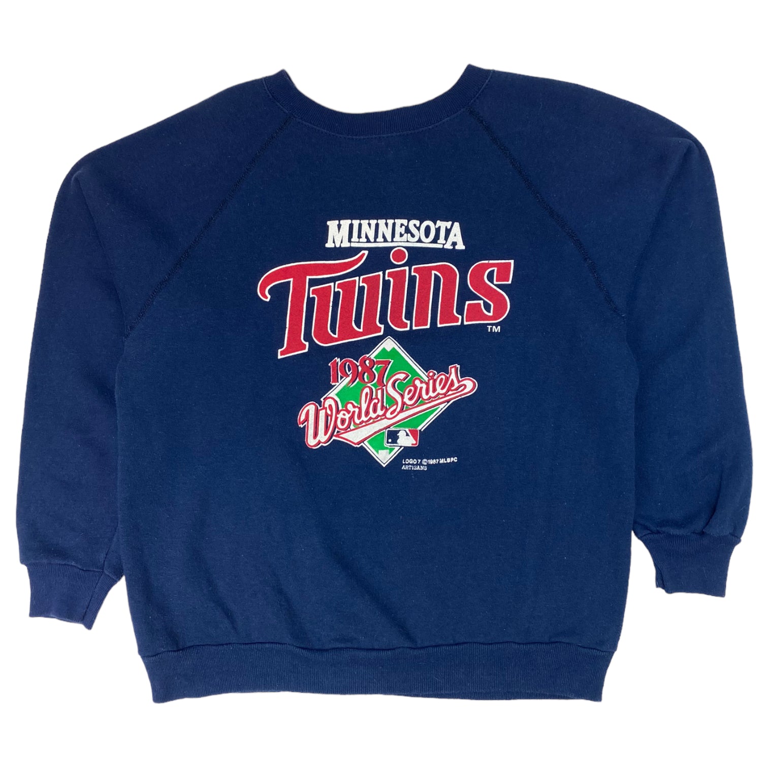 1987 World Series Crewneck - Minnesota Twins Sports History, Blue