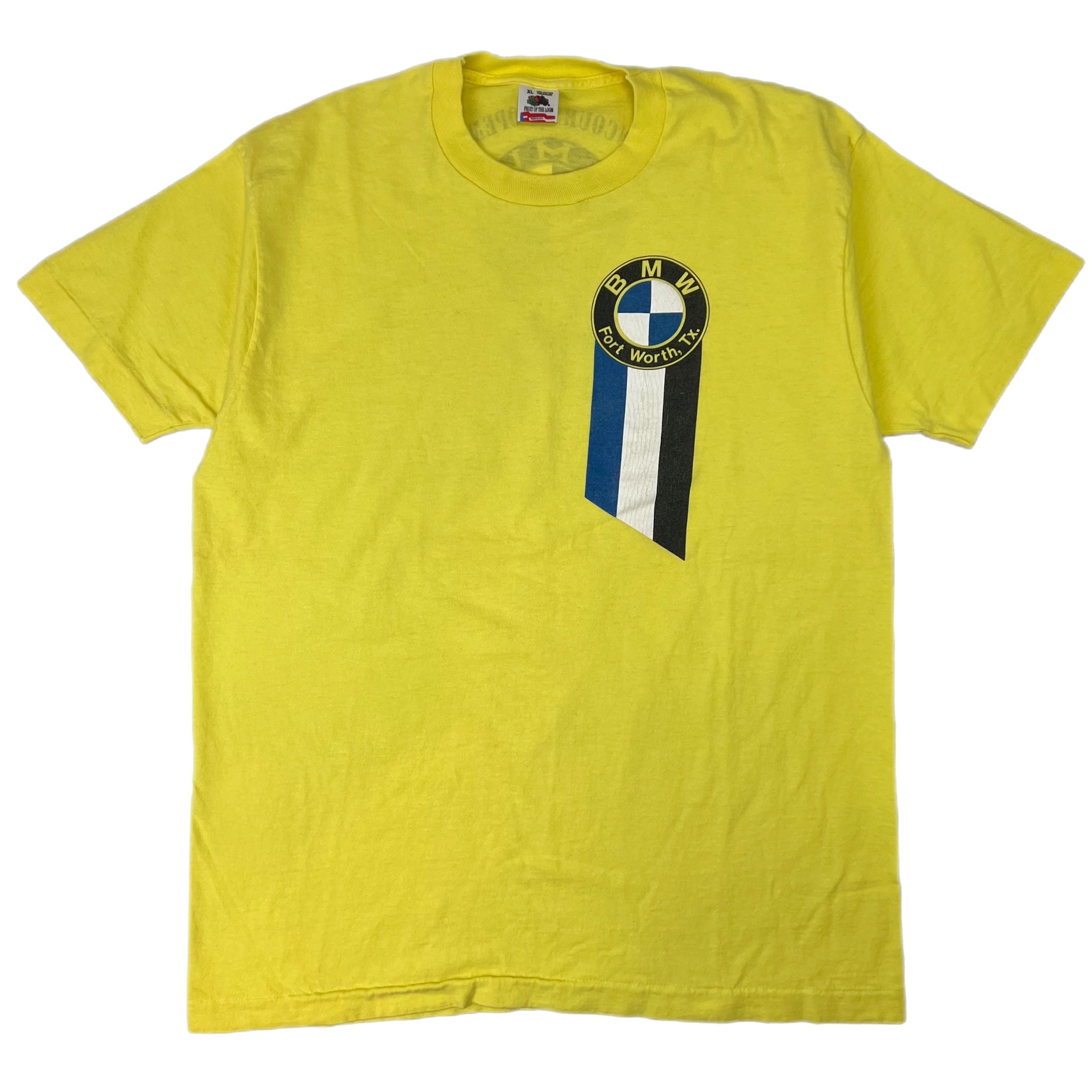 1991 BMW Fort Worth Texas T-Shirt - Yellow