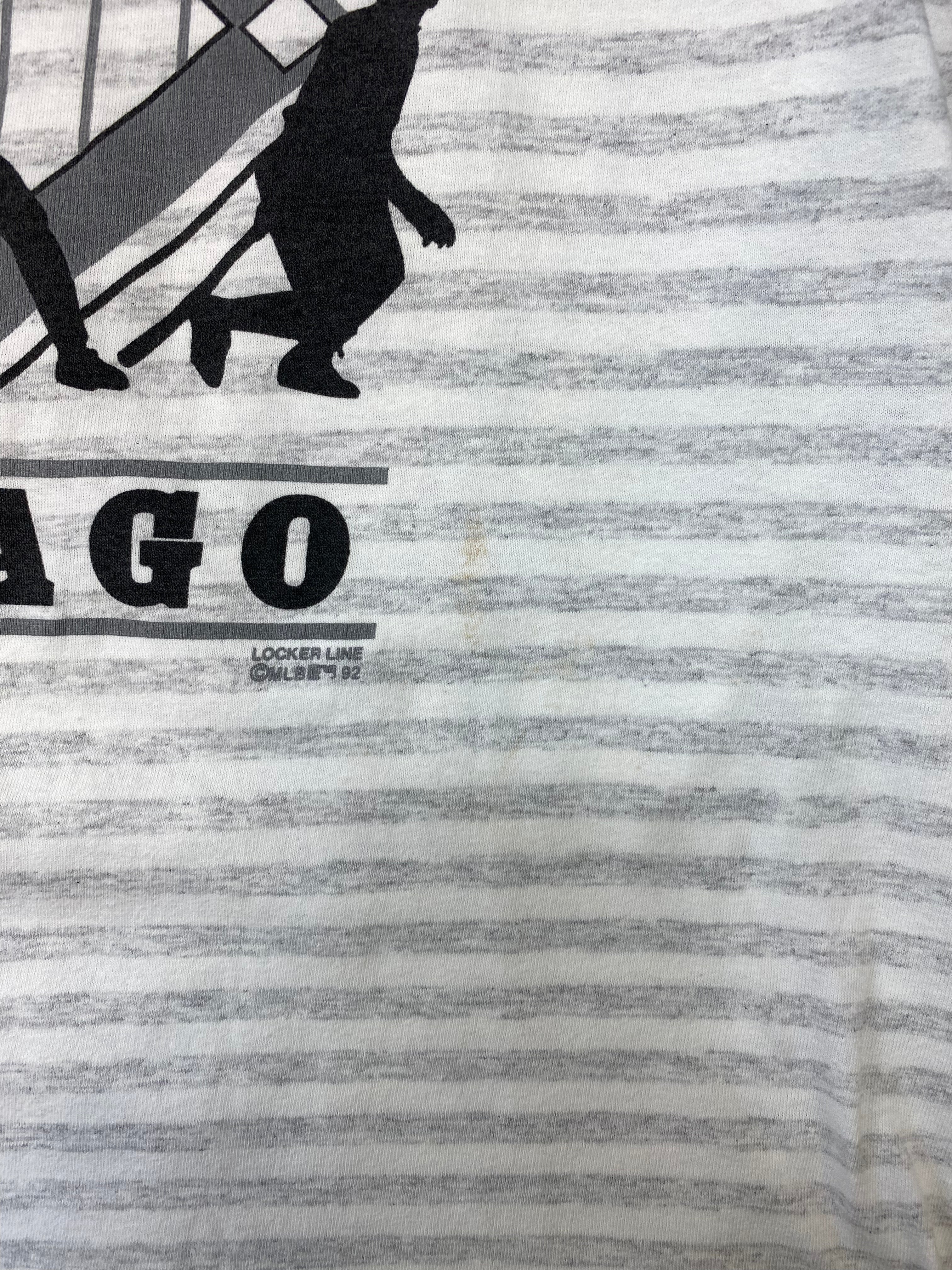 1992 Chicago White Sox Striped T-shirt - Baseball Team T-Shirt