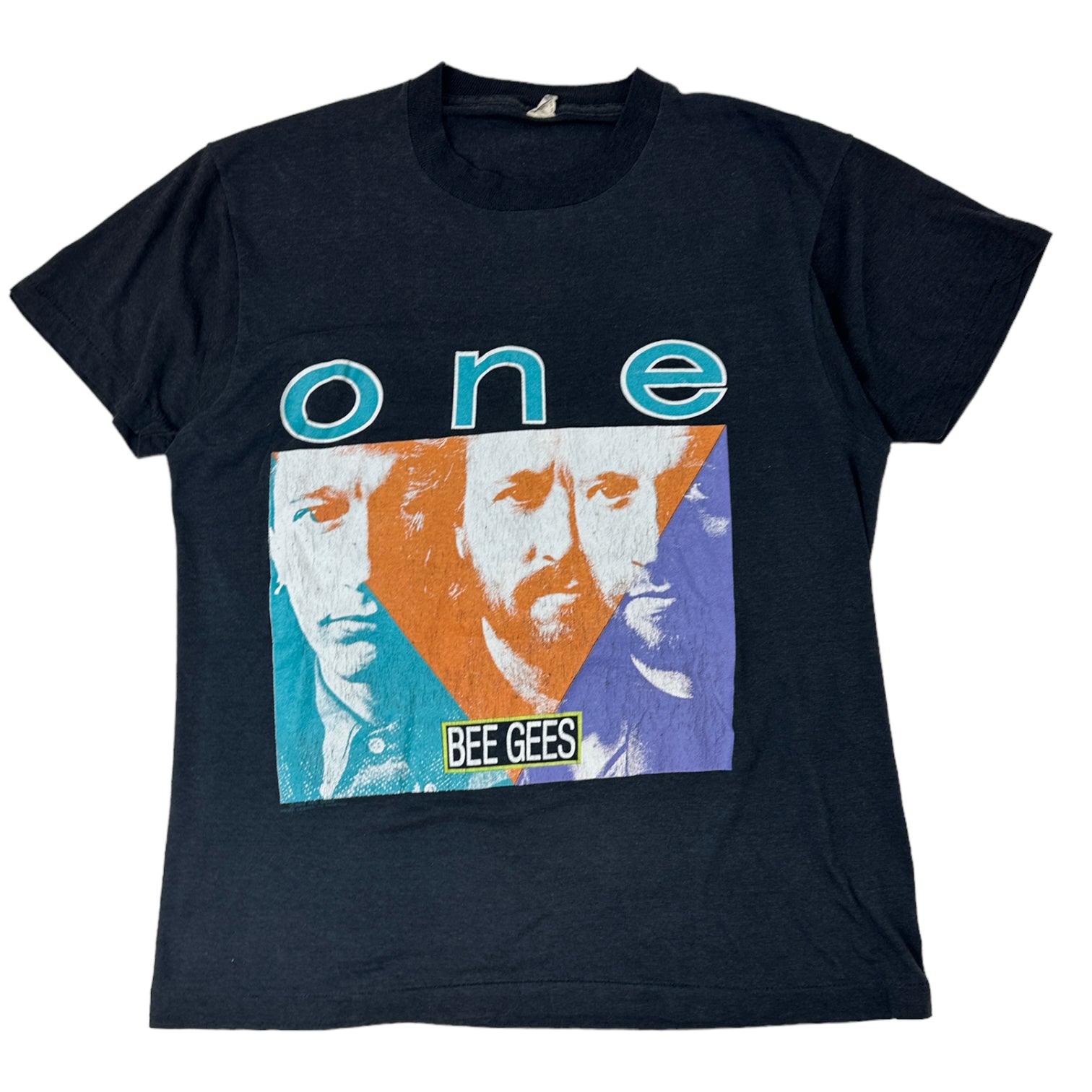 Vintage Bee Gees One For All Tour Tee Black