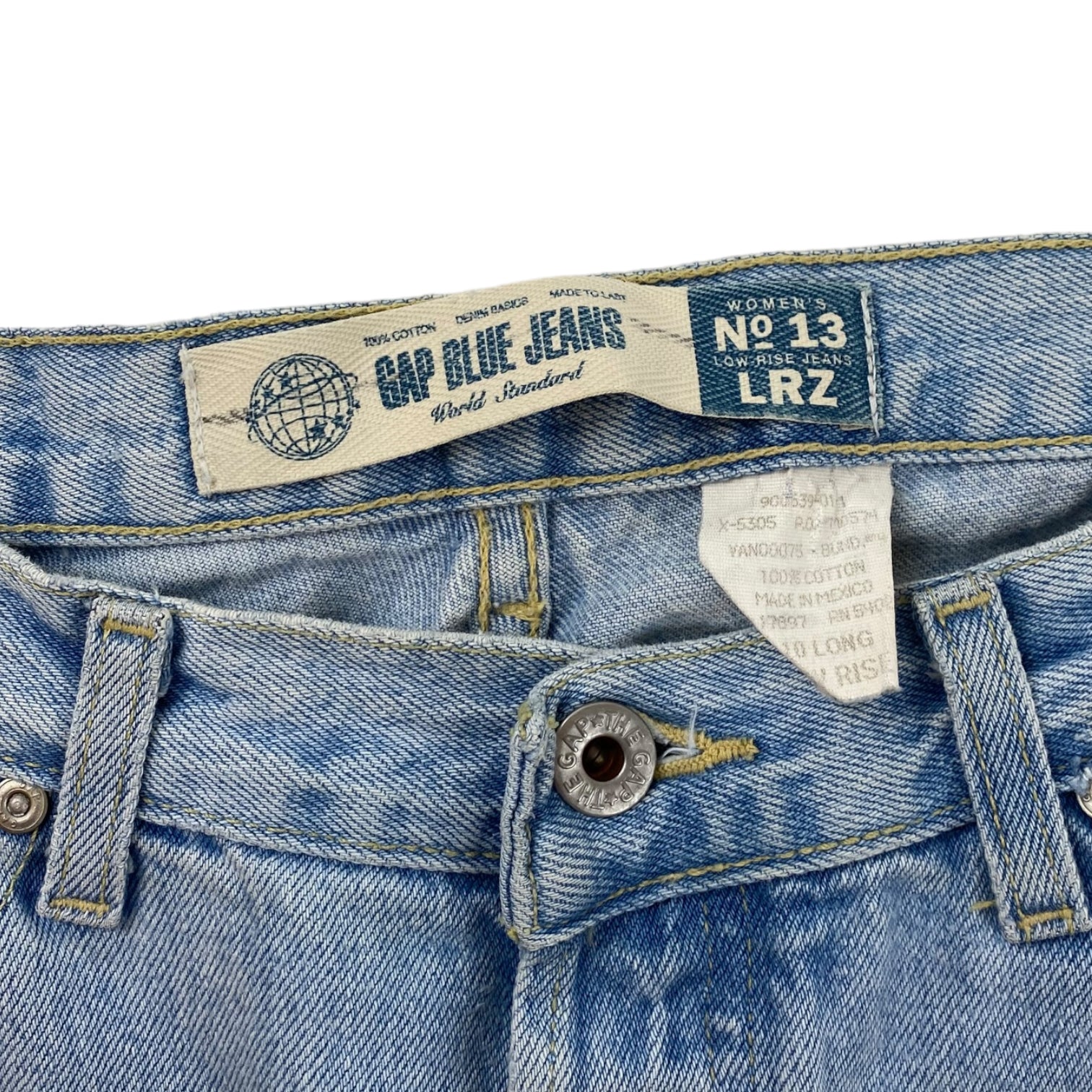 Vintage Light Wash ‘Gap Blue Jeans’ Denim