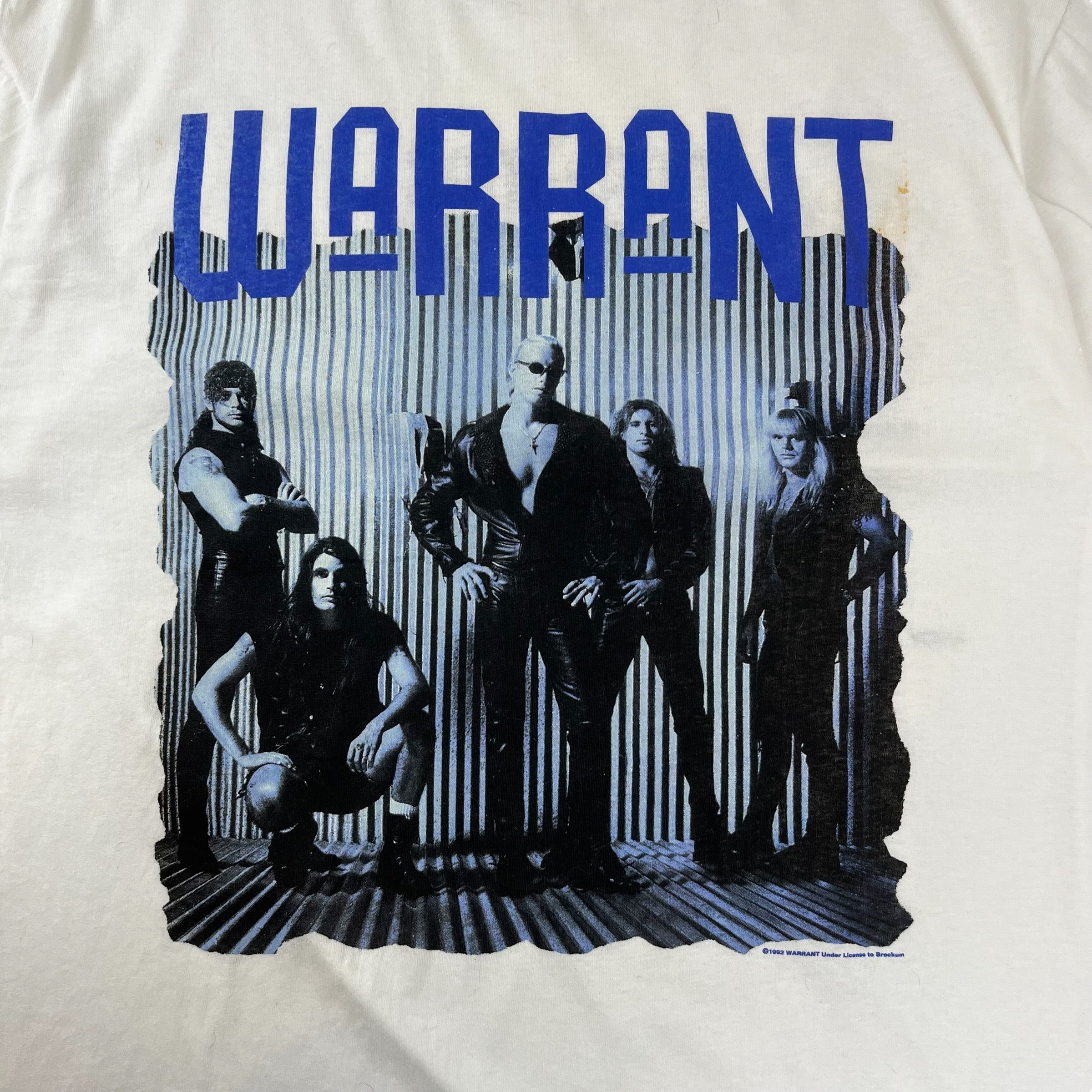 1992 Warrant Dog Eat Dog Tee White