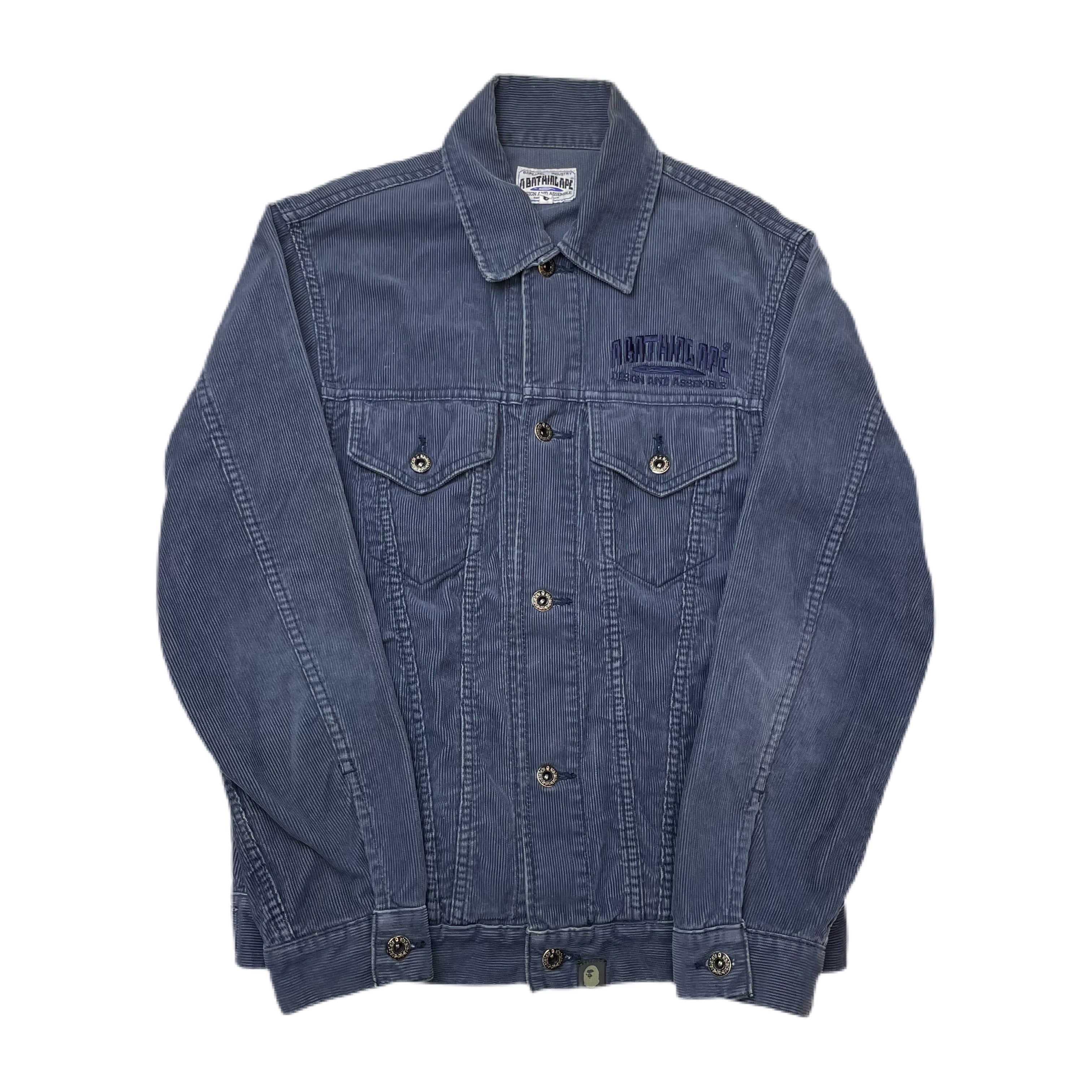 Bape Navy Corduroy Jacket - 'Design And Assemble'