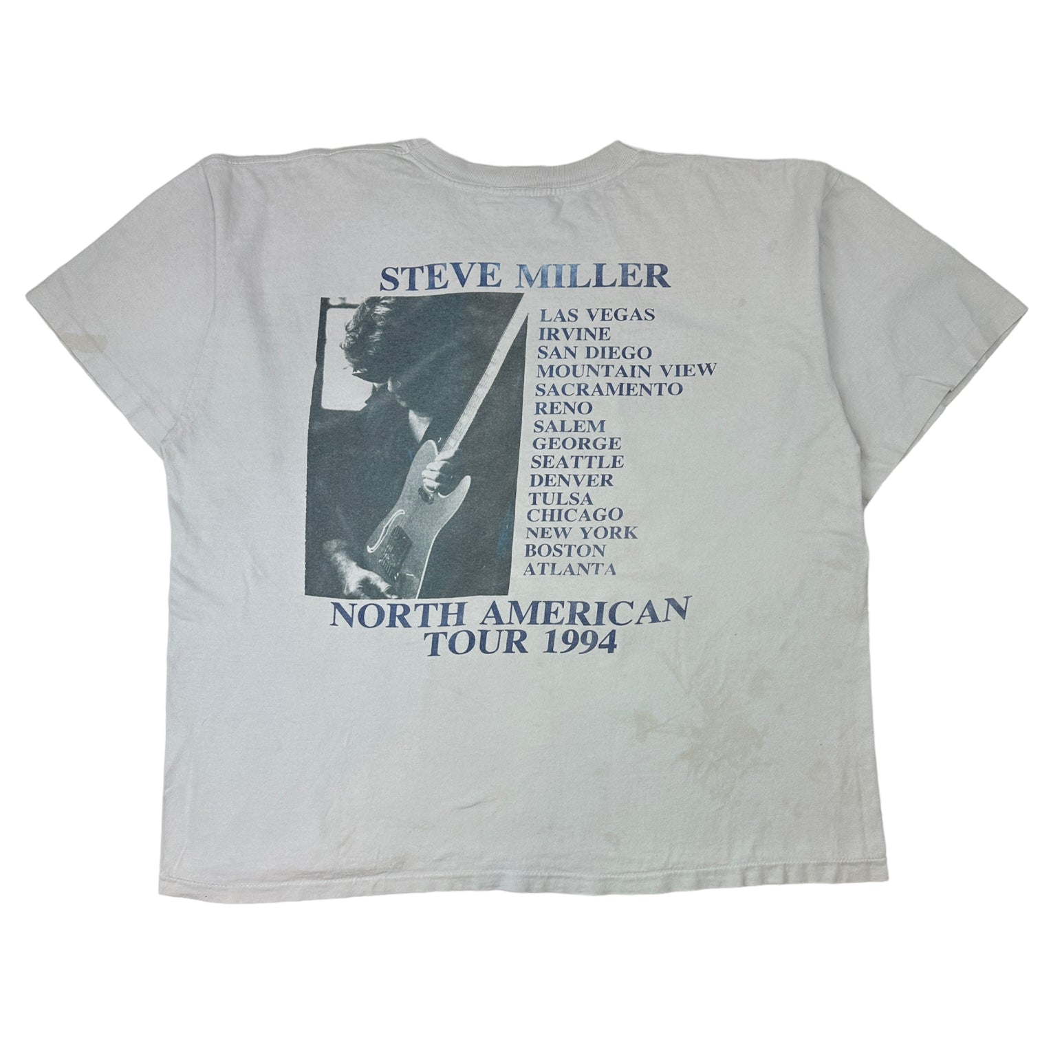 Vintage Steve Miller Wide River Tour Tee White