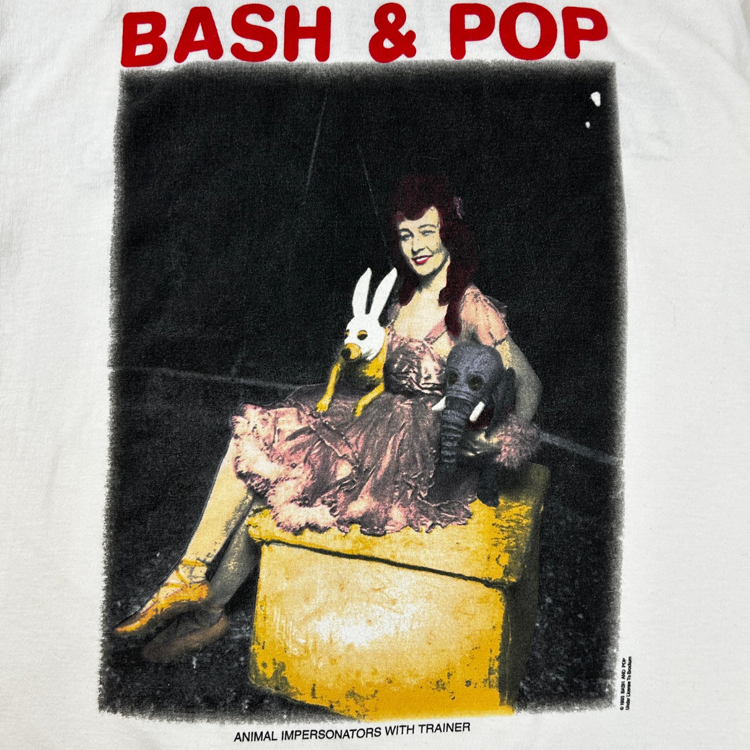 1993 Bash and Pop More Than A Circus Tee White