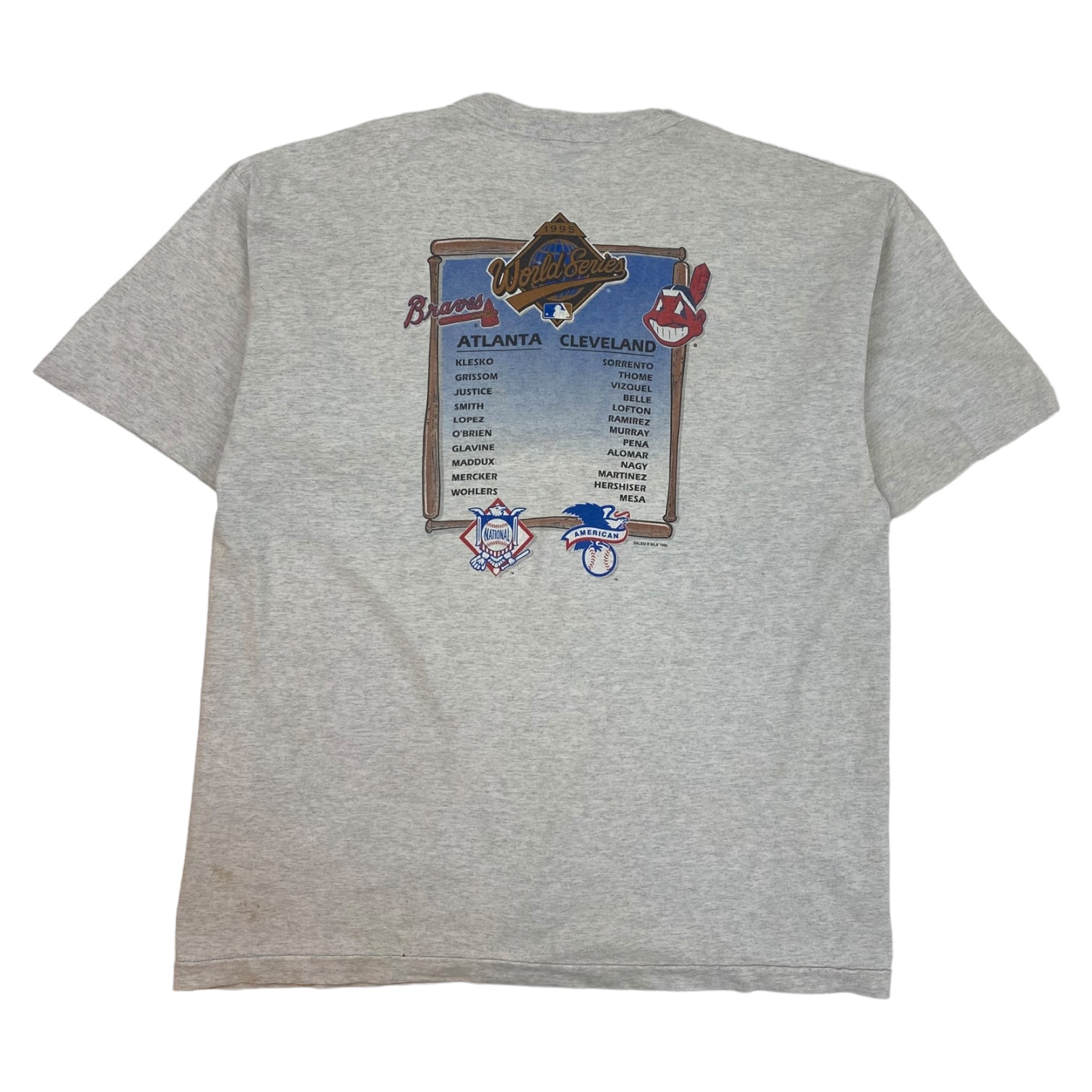 1995 Vintage World Series Braves vs Indians Tee